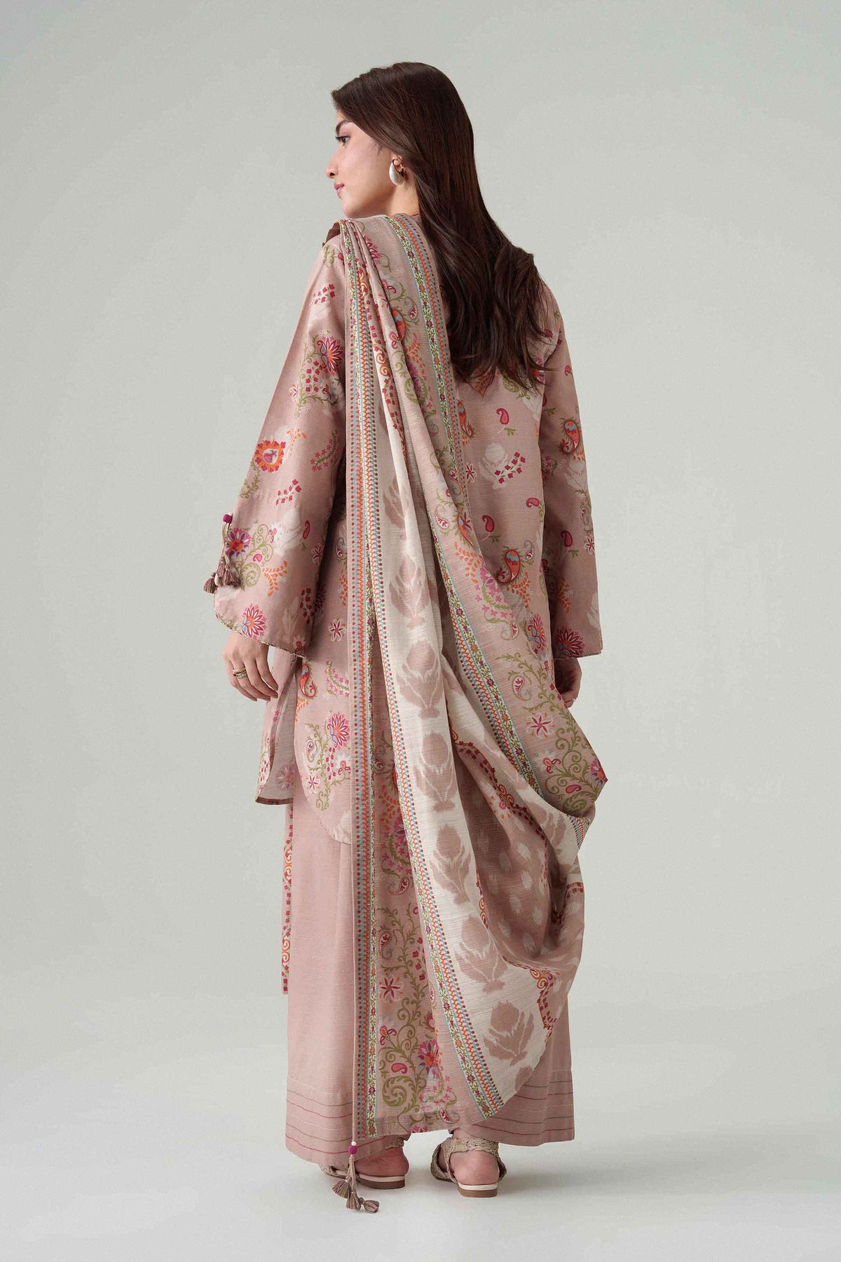 3 Piece - Dyed Printed Loose Fabric - 42604069