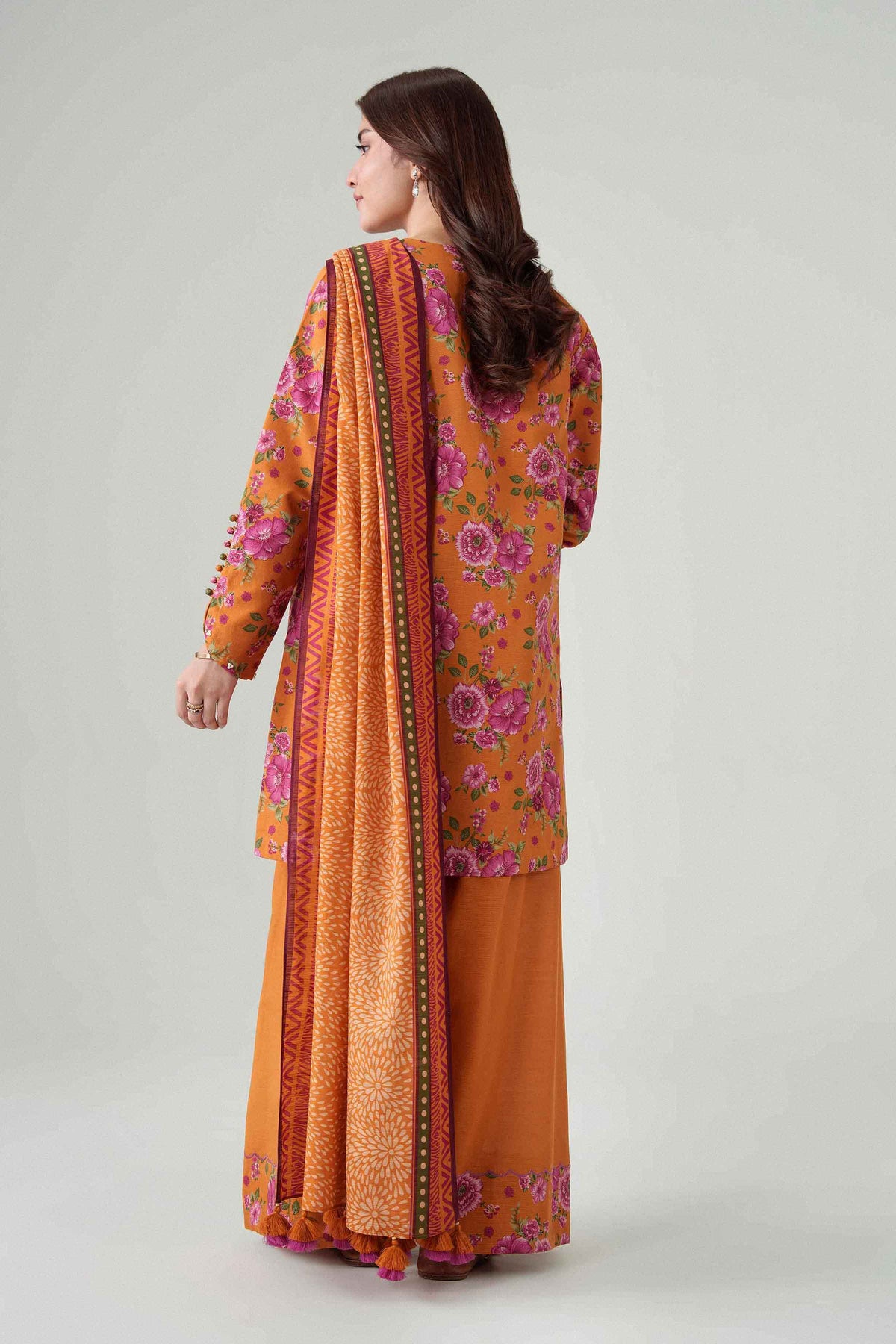 3 Piece - Dyed Printed Loose Fabric - 42604071