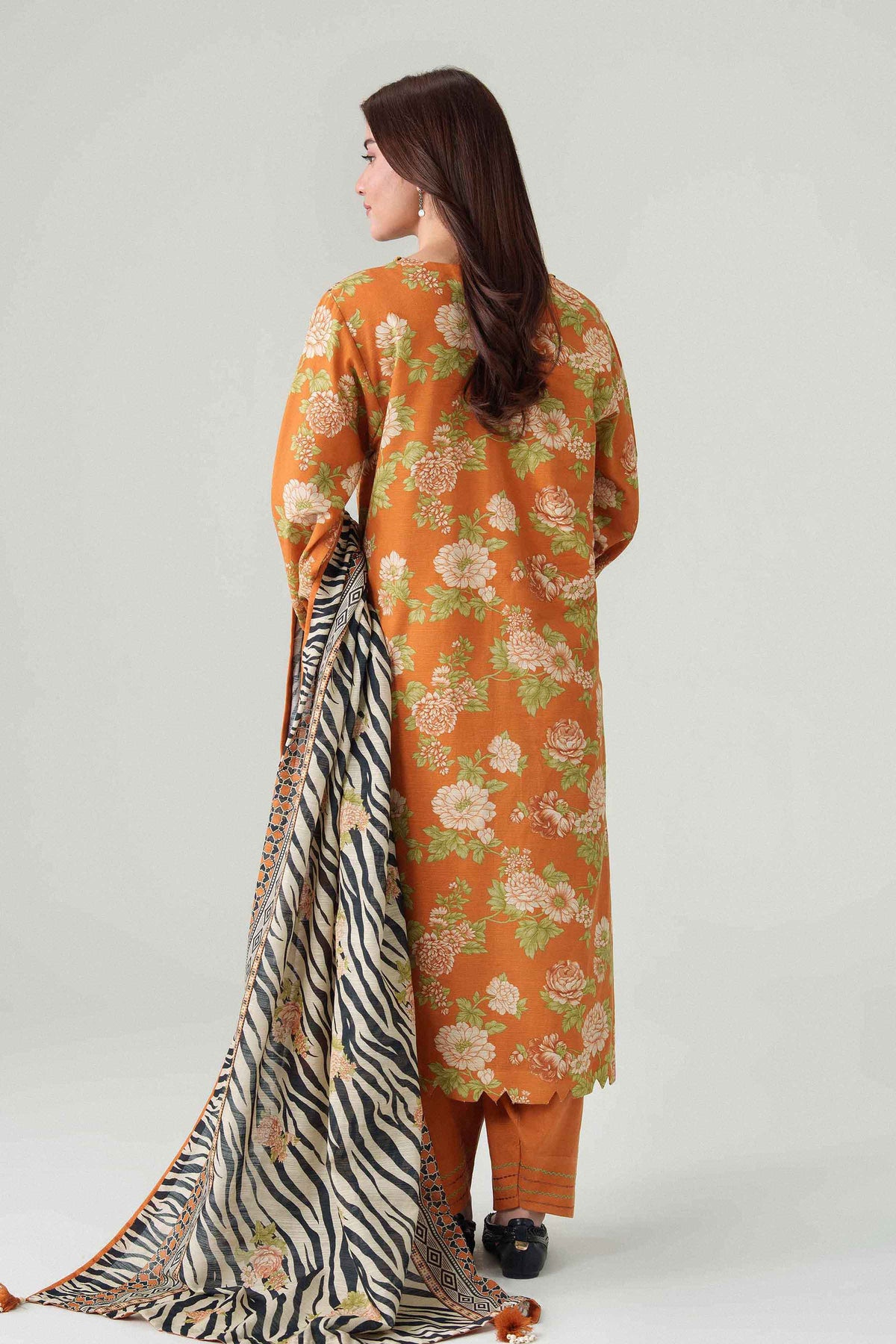 3 Piece - Dyed Printed Loose Fabric - 42604074