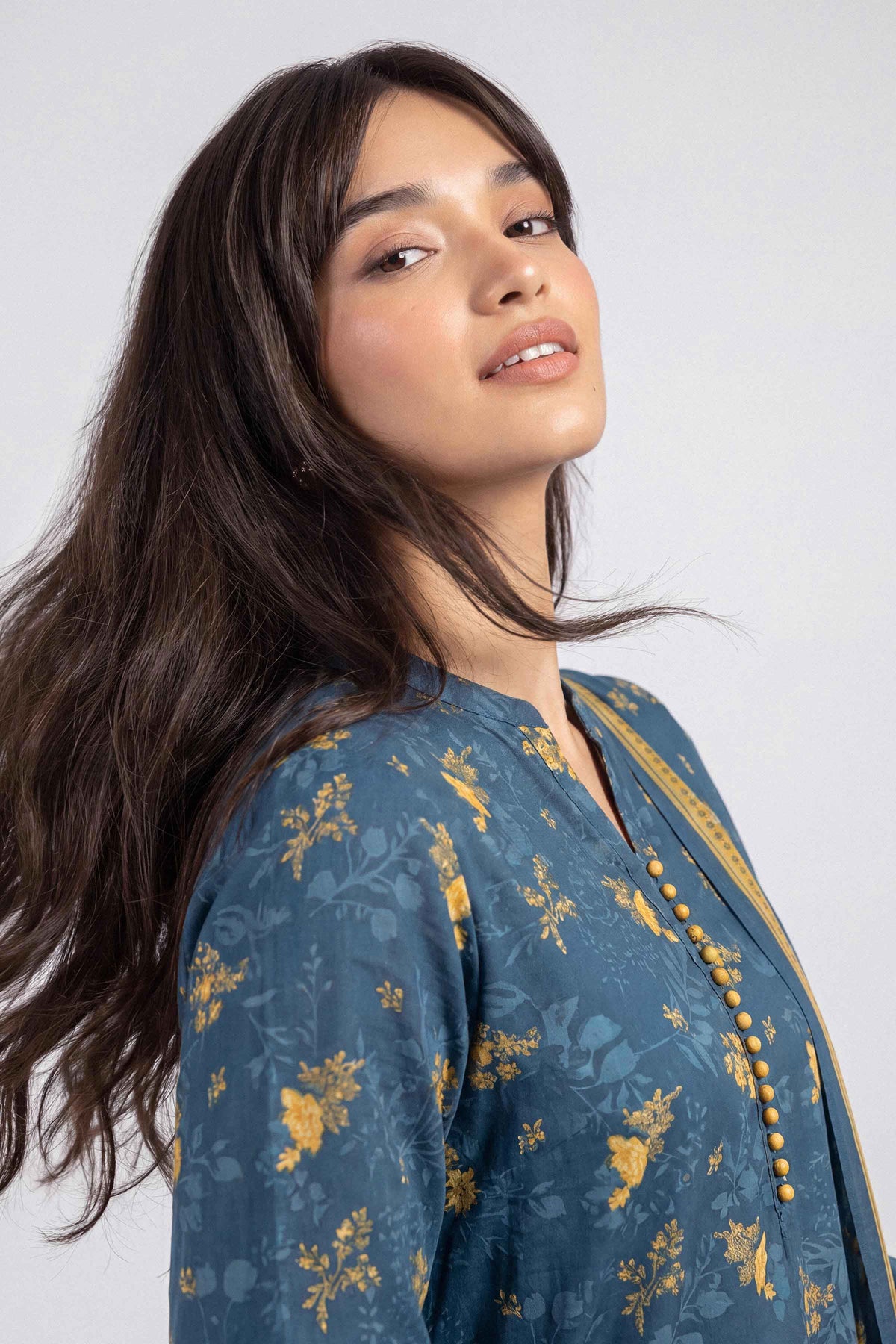 3 Piece - Dyed Printed Loose Fabric - 42604047