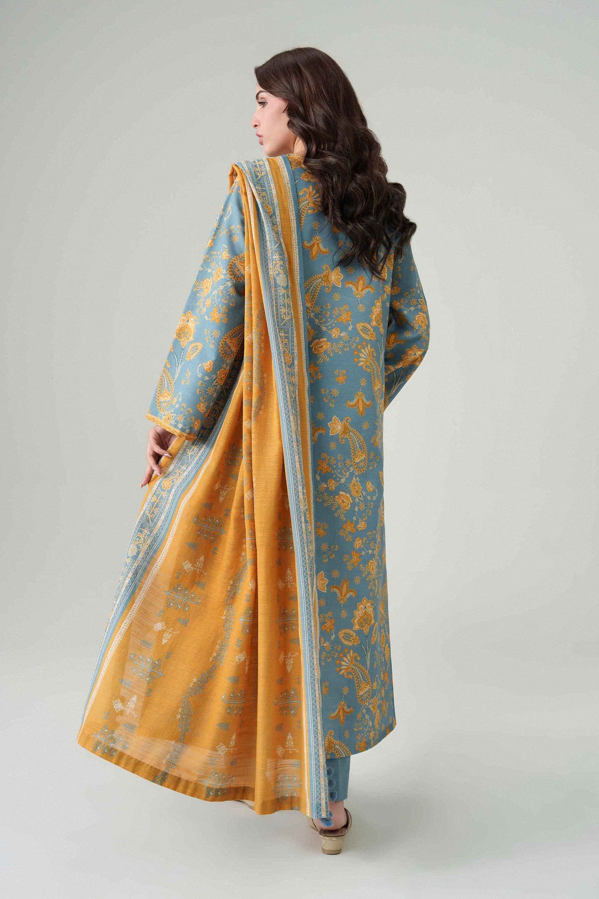 3 Piece - Dyed Printed Loose Fabric - 42604063