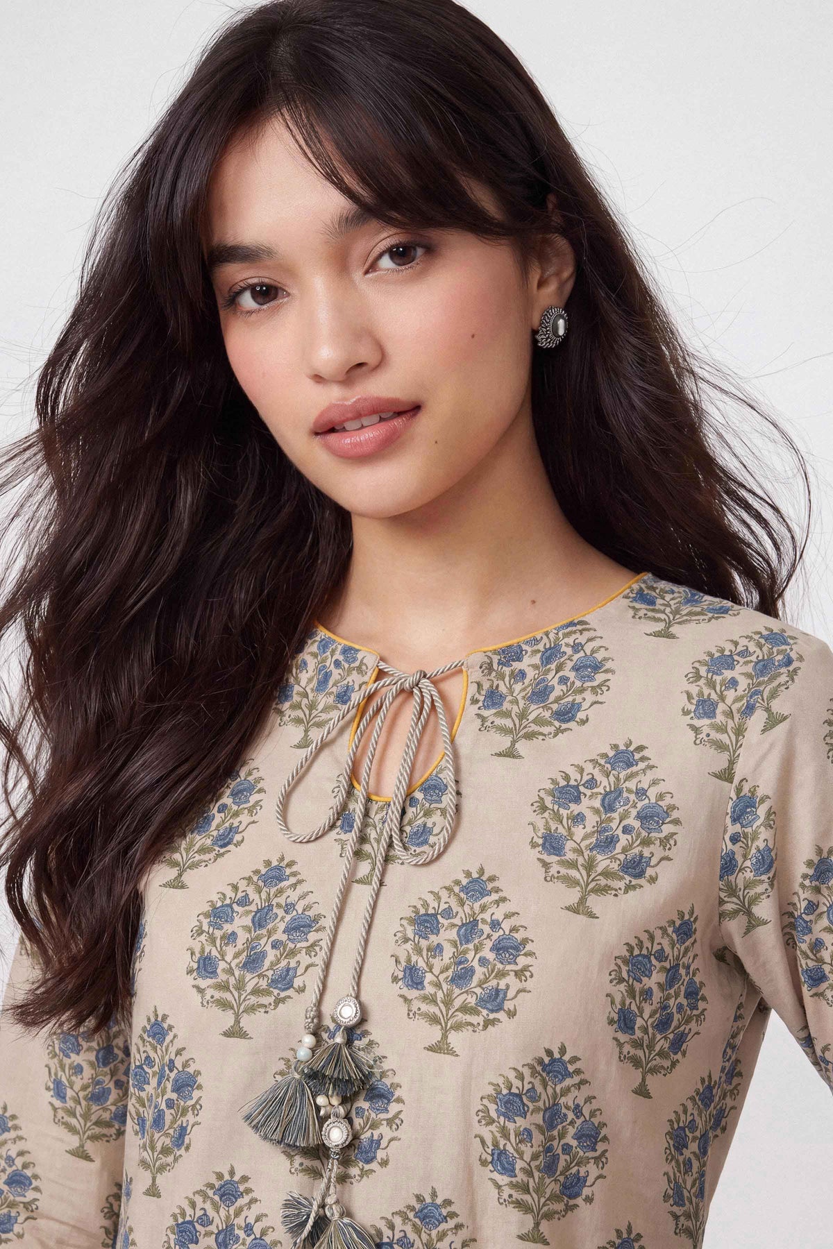3 Piece - Dyed Printed Loose Fabric - 42604054