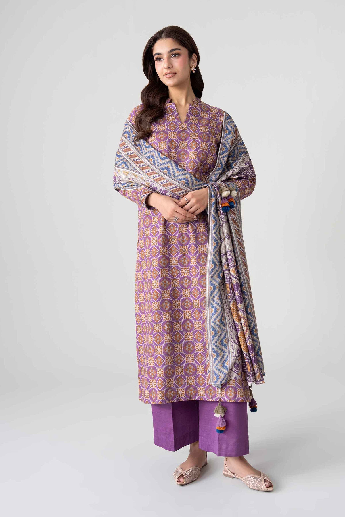 3 Piece - Printed Suit - FTB-COM-50