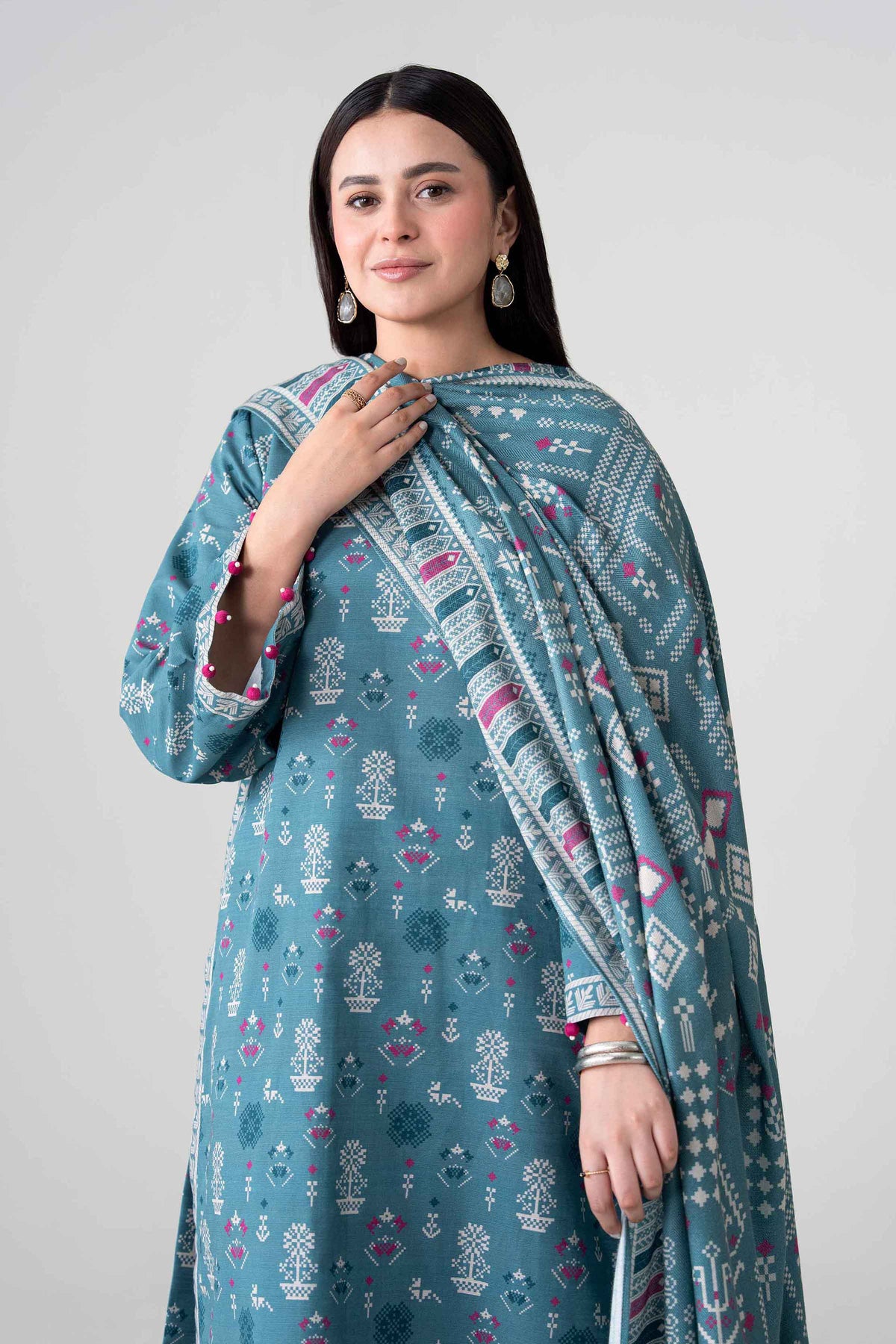3 Piece - Printed Suit - FTB-COM-53
