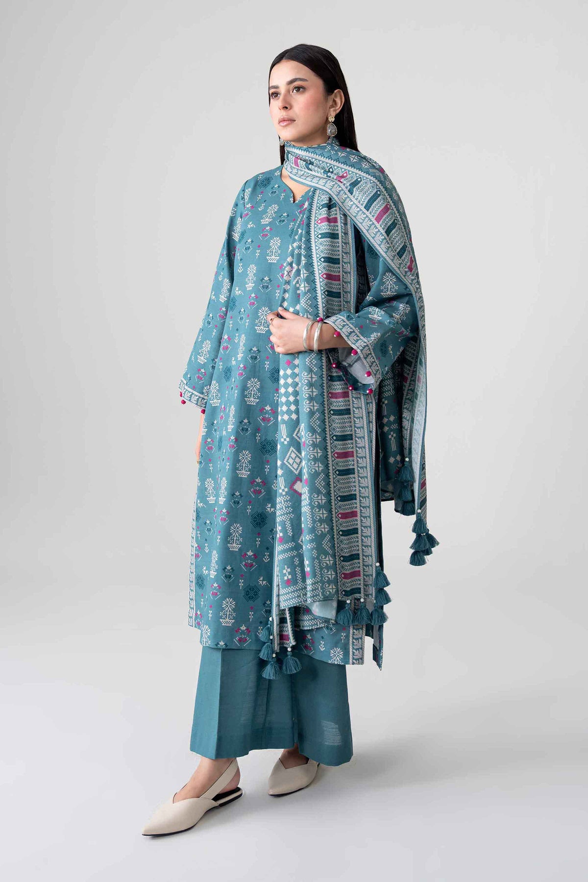 3 Piece - Printed Suit - FTB-COM-53