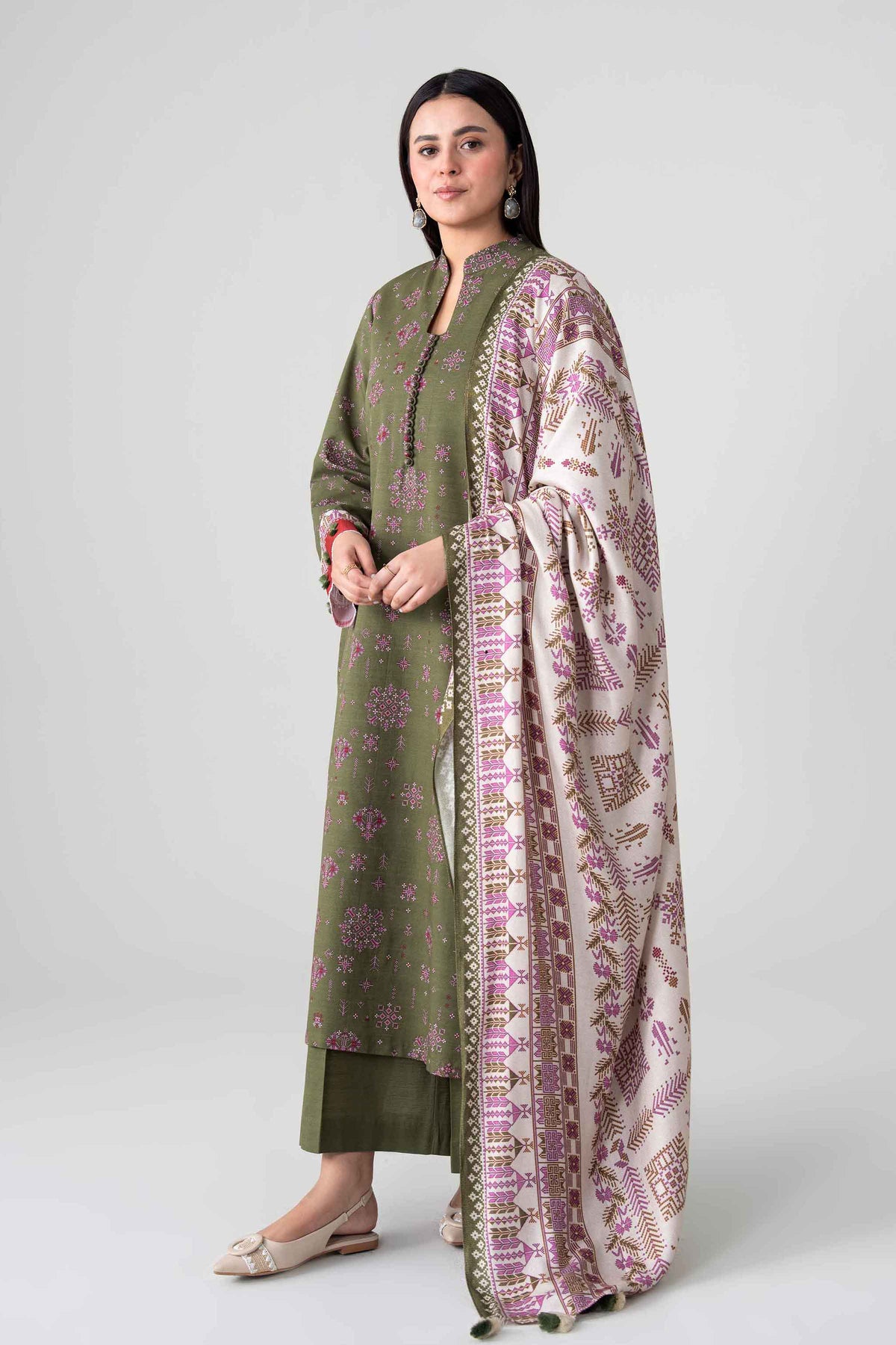 3 Piece - Printed Suit - FTB-COM-55