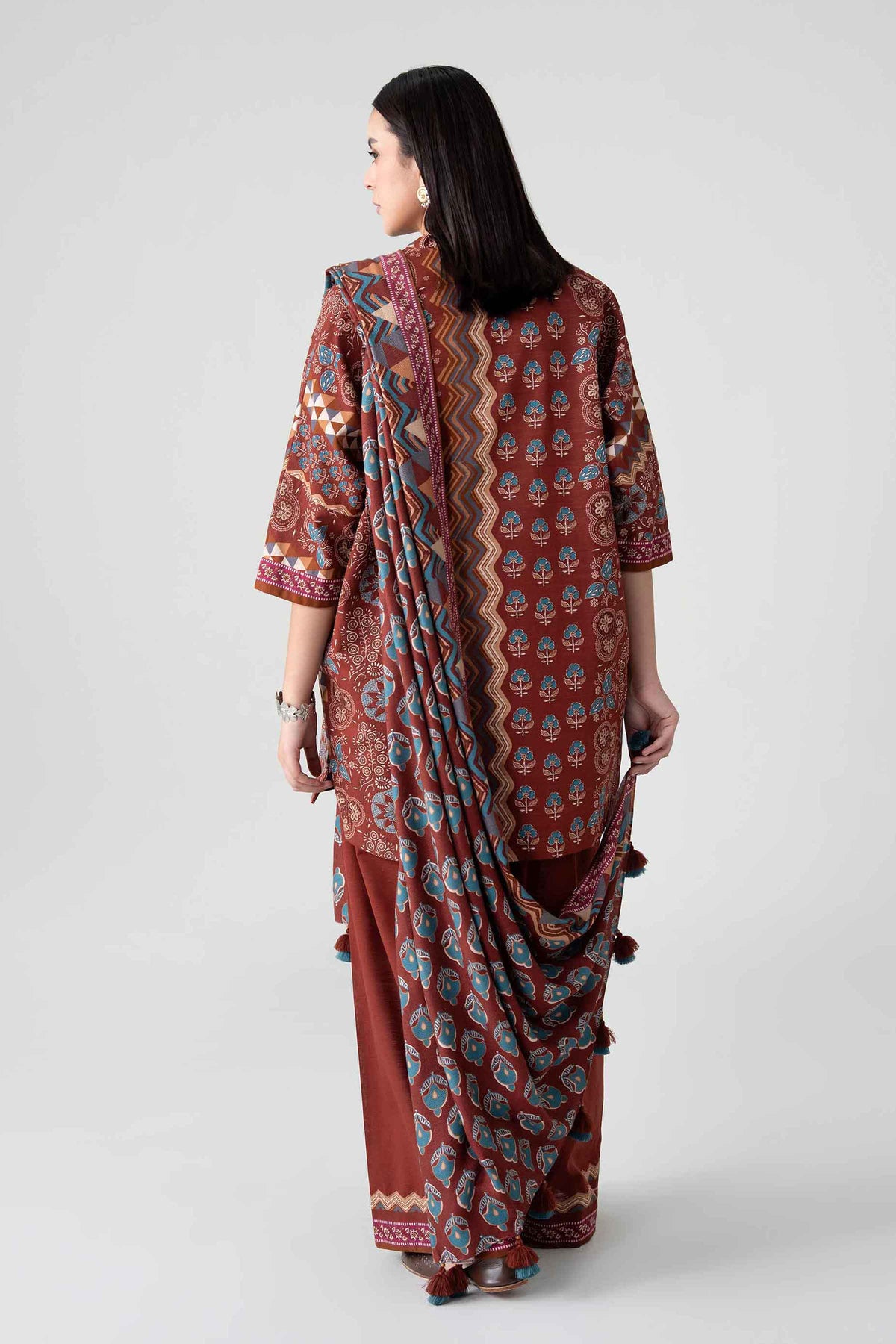 3 Piece - Printed Suit - FTB-COM-56
