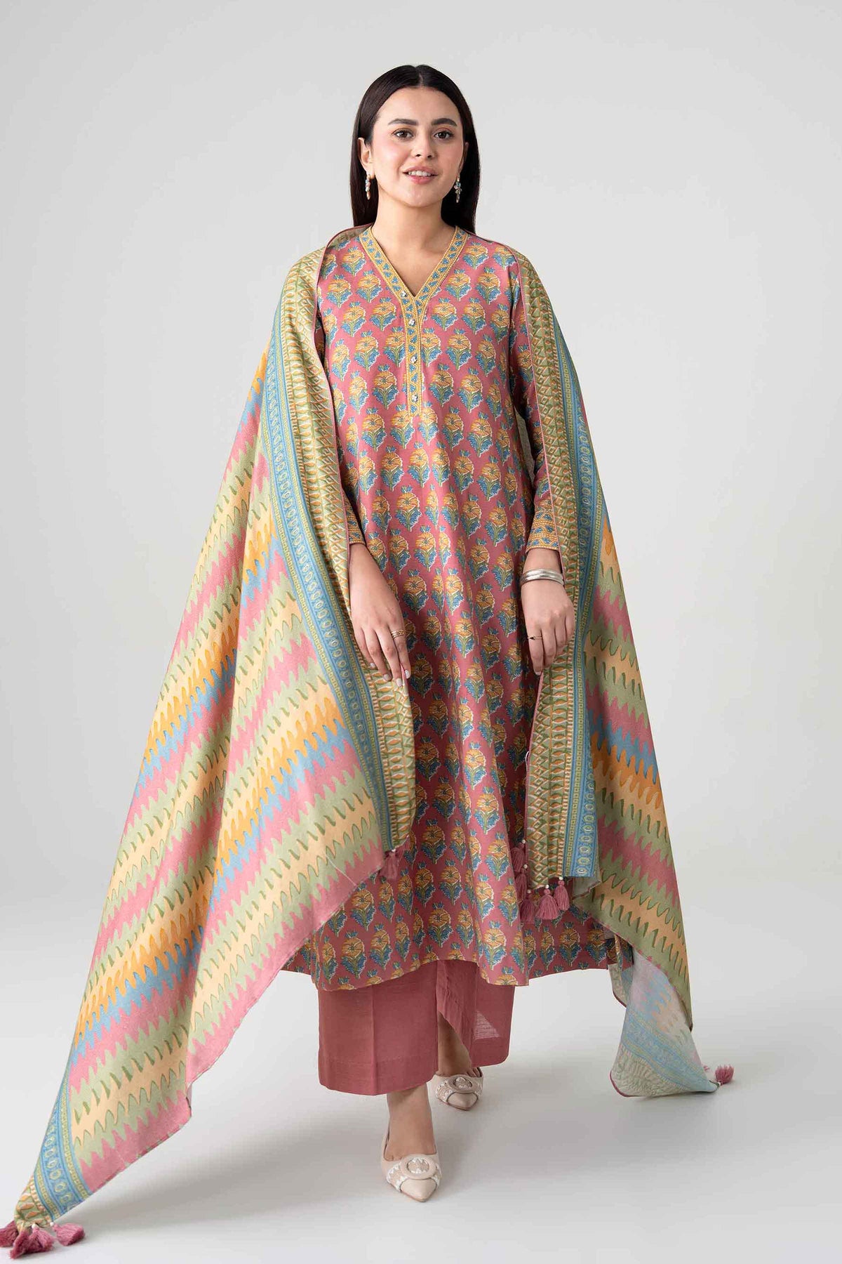 3 Piece - Printed Suit - FTB-COM-58