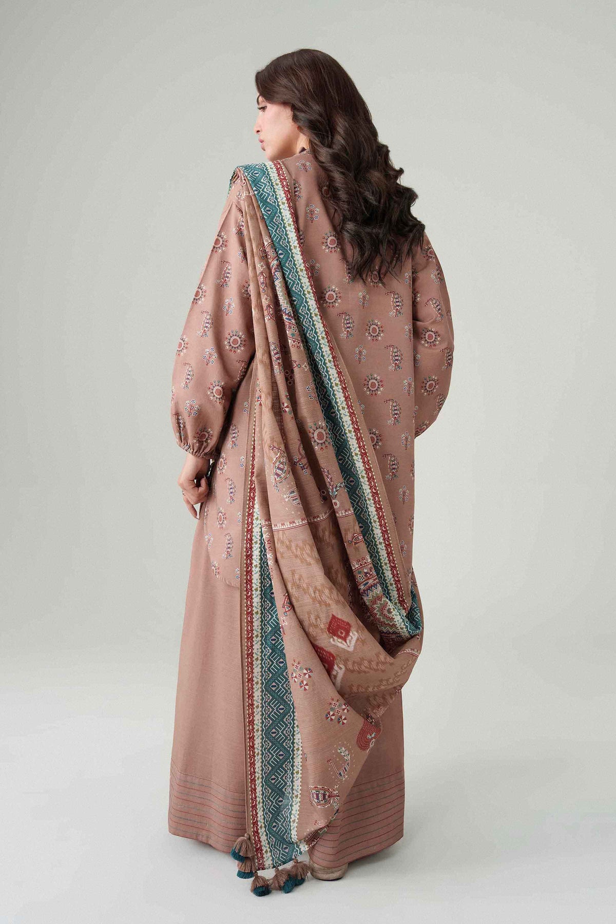 3 Piece - Dyed Printed Loose Fabric - 42604065