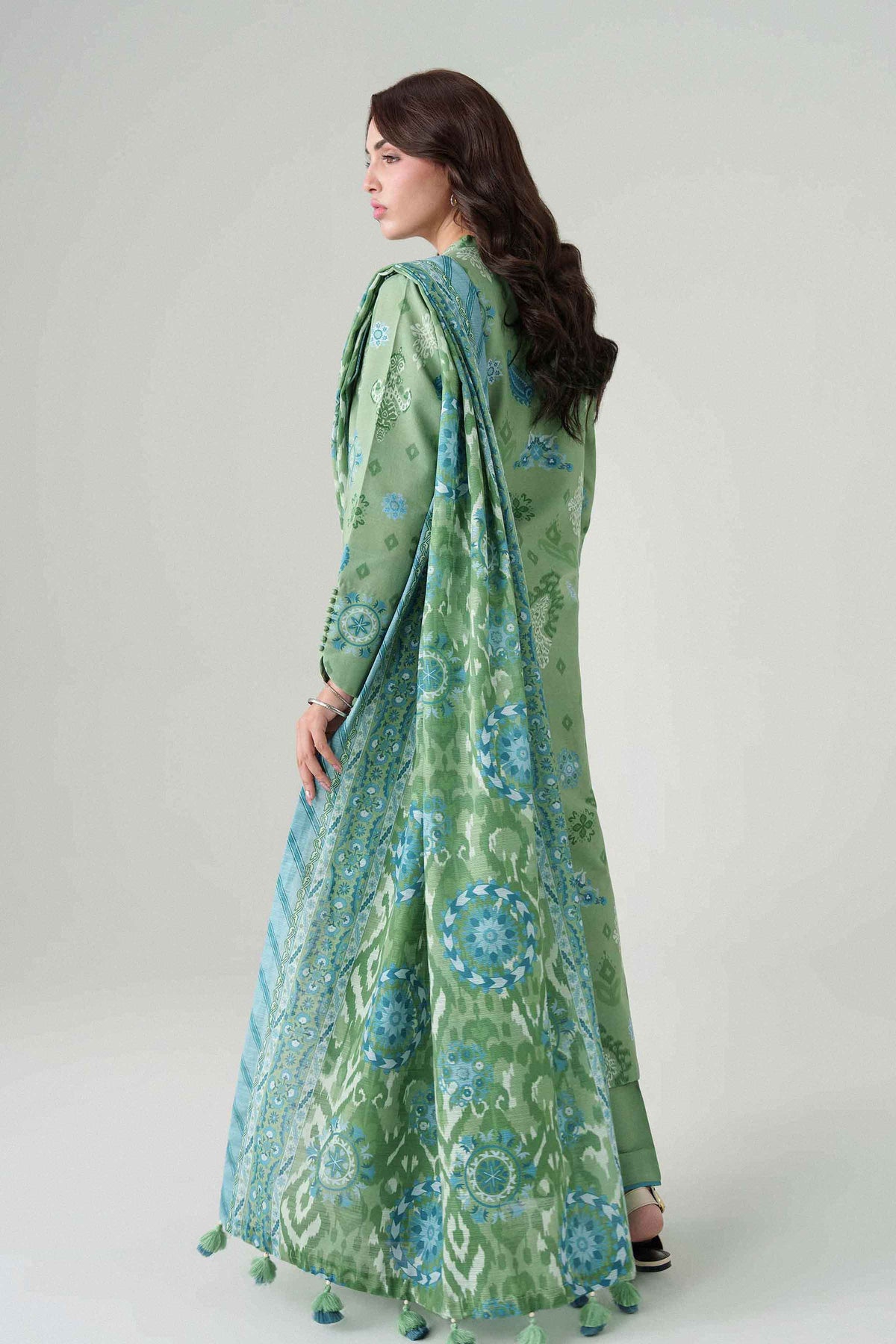 3 Piece - Dyed Printed Loose Fabric - 42604067