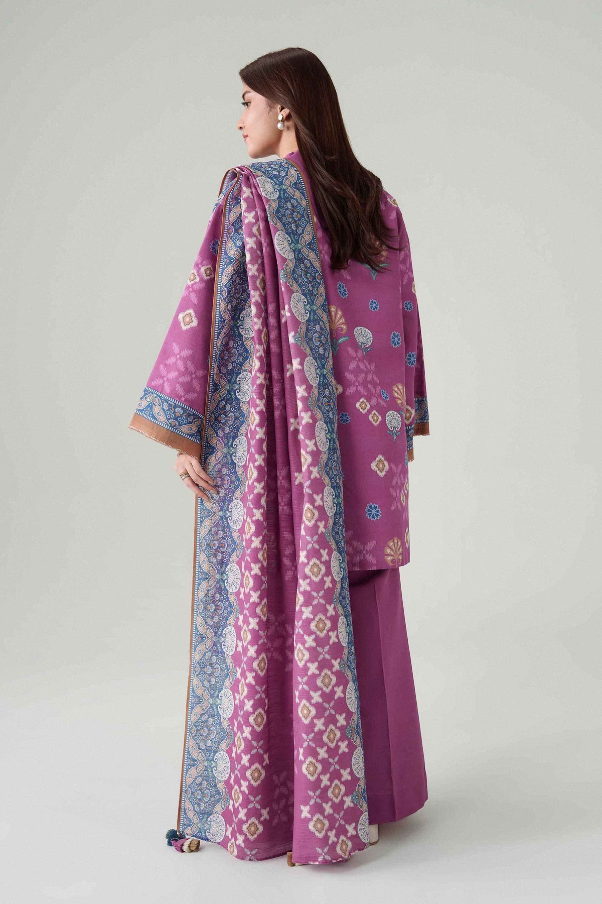 3 Piece - Dyed Printed Loose Fabric - 42604068