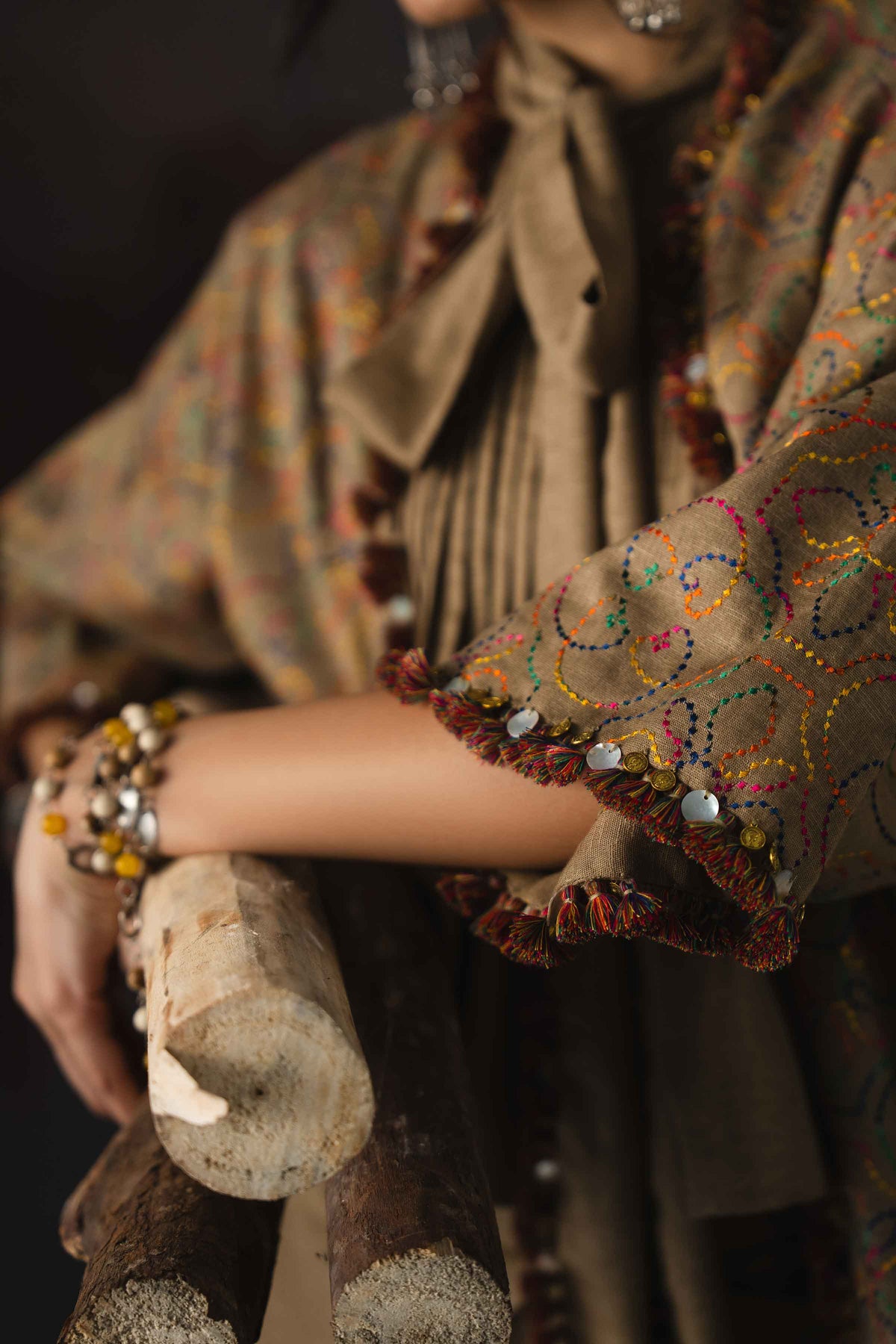 1 Piece - Dyed Printed Loose Fabric - 42604011