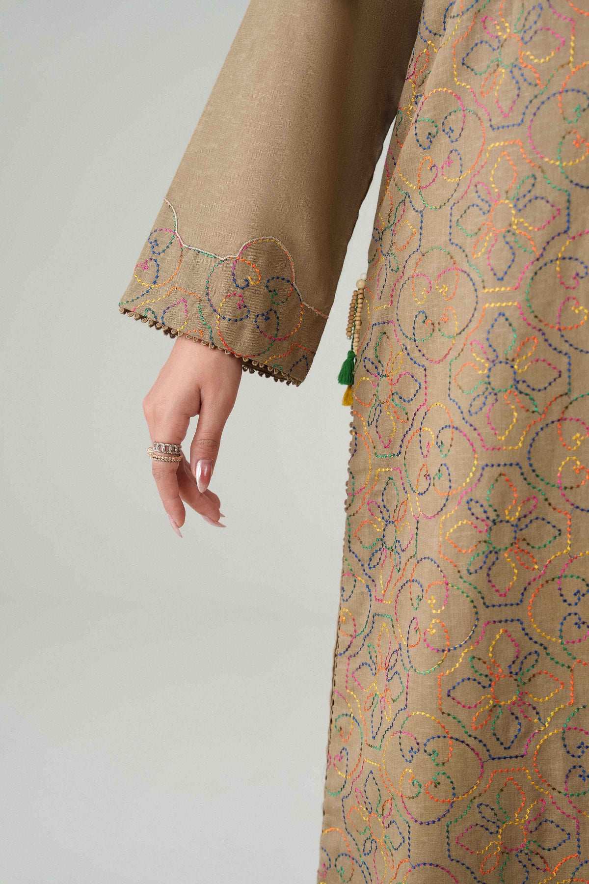 1 Piece - Dyed Printed Loose Fabric - 42604014