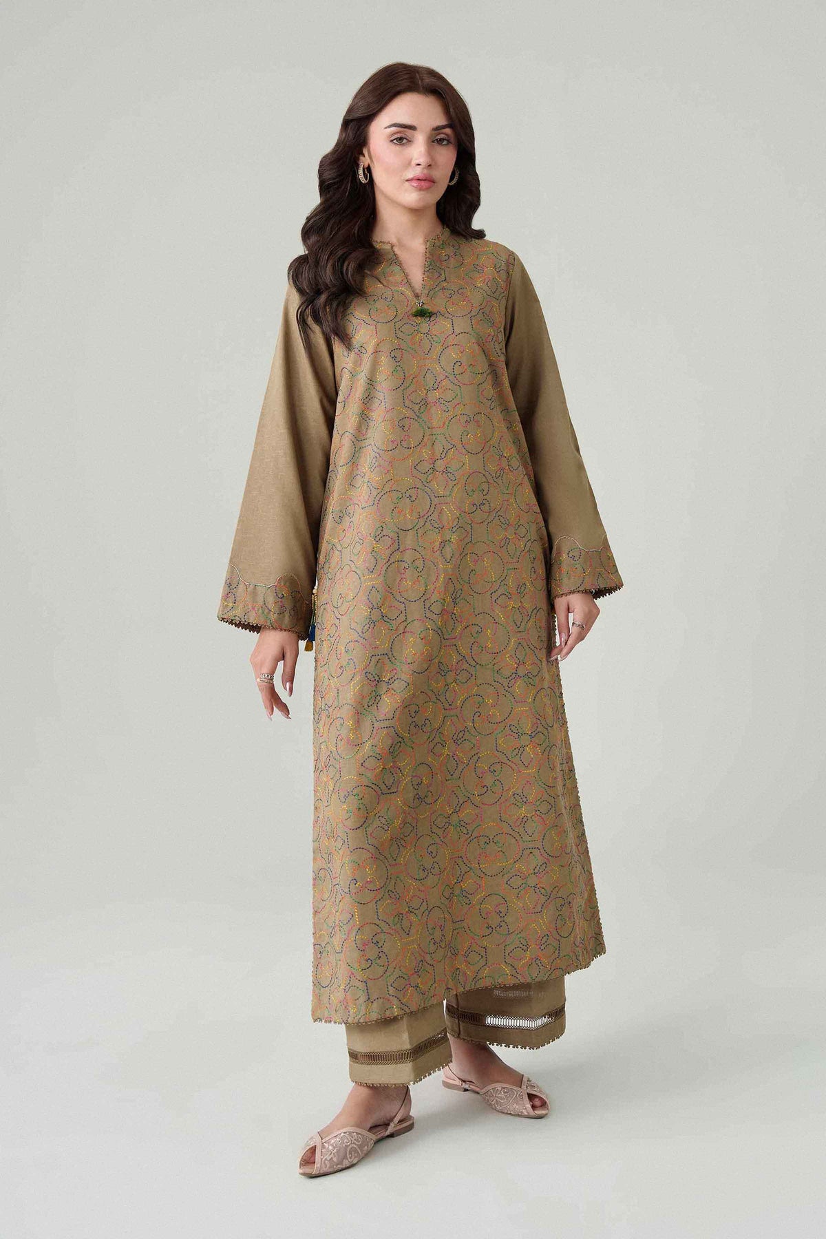 1 Piece - Dyed Printed Loose Fabric - 42604014