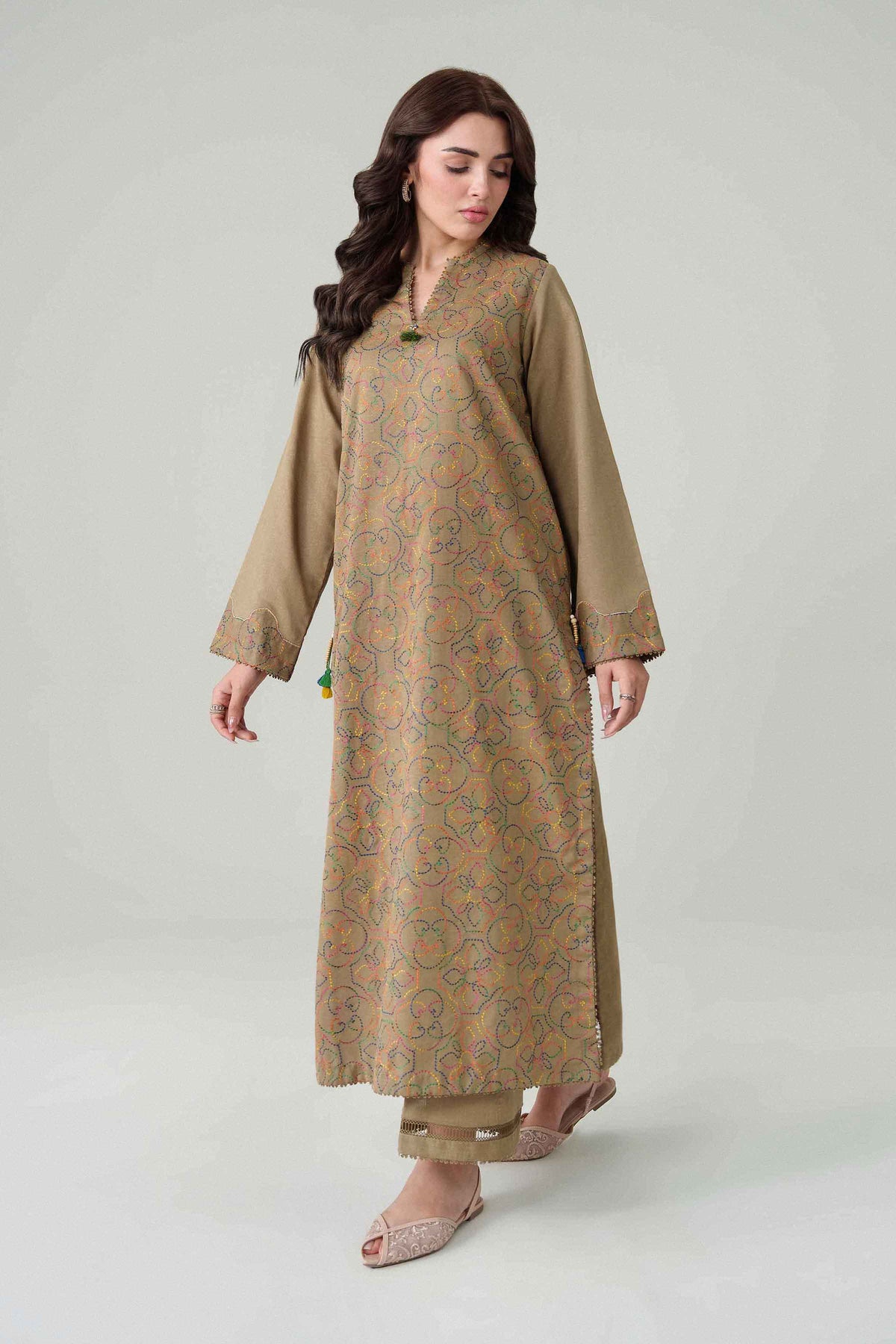 1 Piece - Dyed Printed Loose Fabric - 42604014