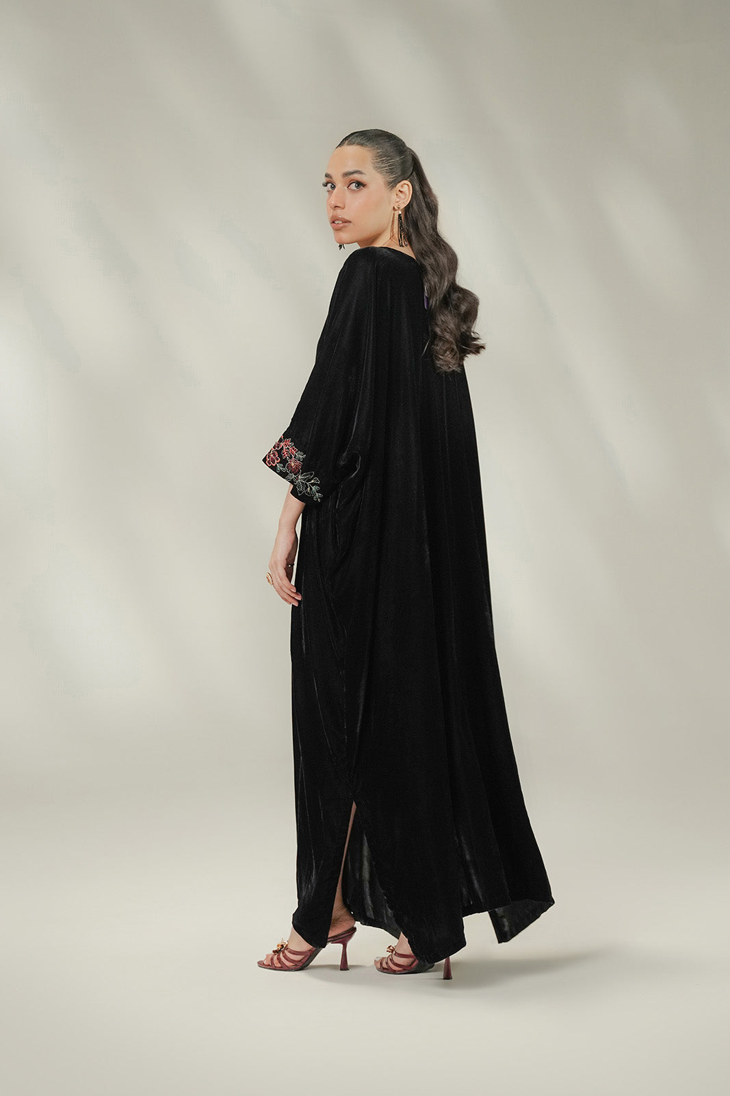 1 Piece Velvet Embroidered Suit (FV0021)