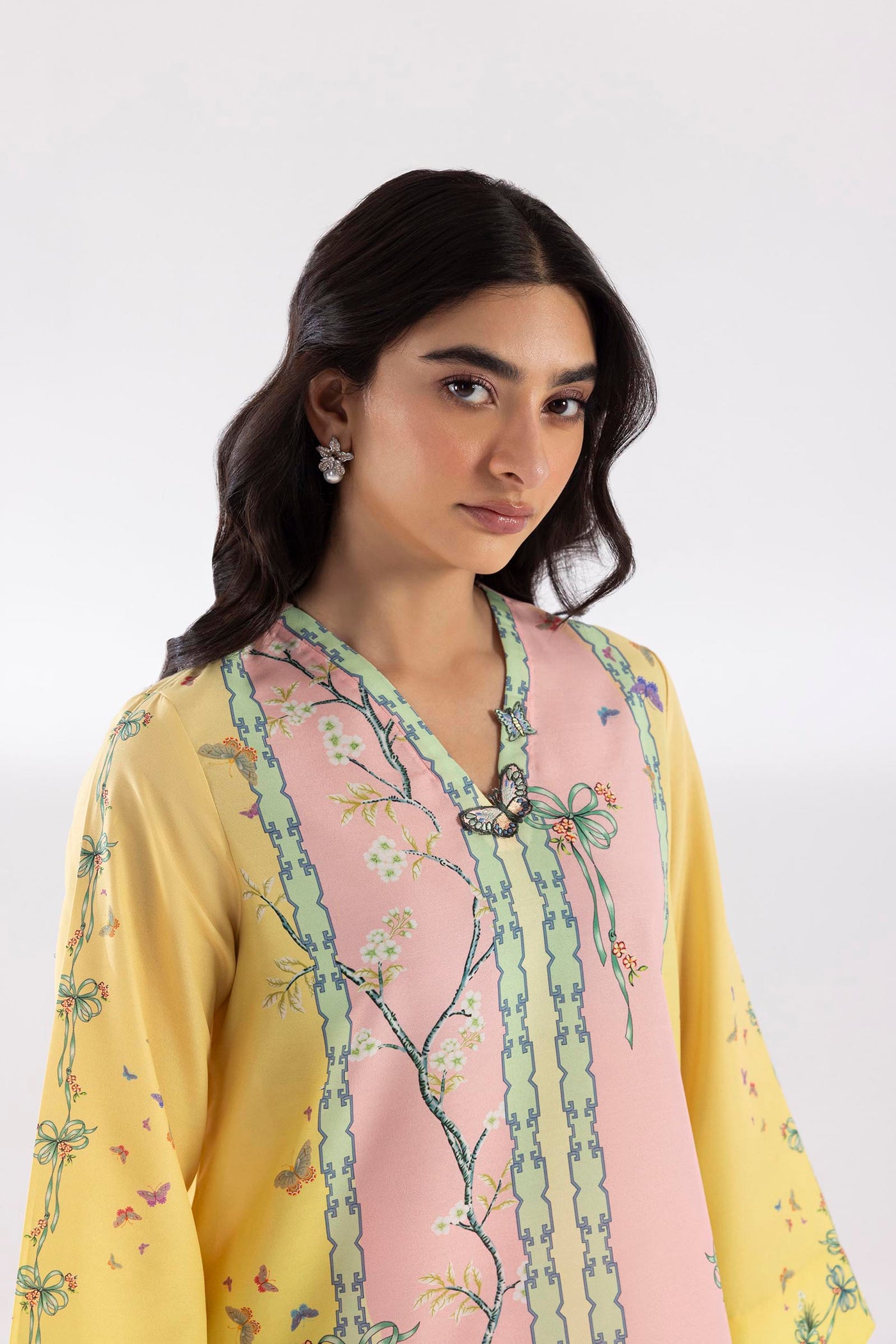 Stitched Printed Linen Shirt+ Culotte