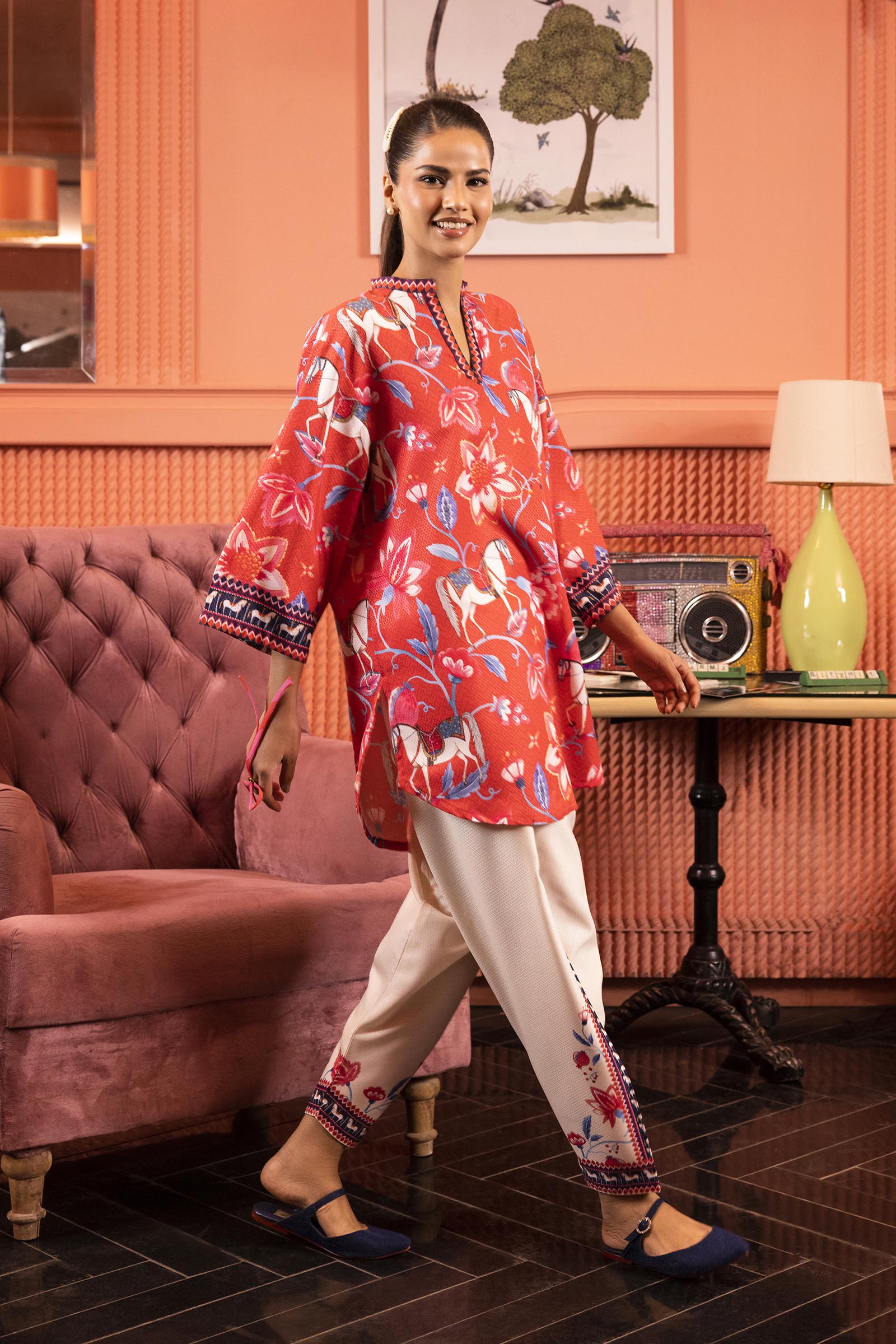 Stitched Printed Dobby Shirt + Shalwar