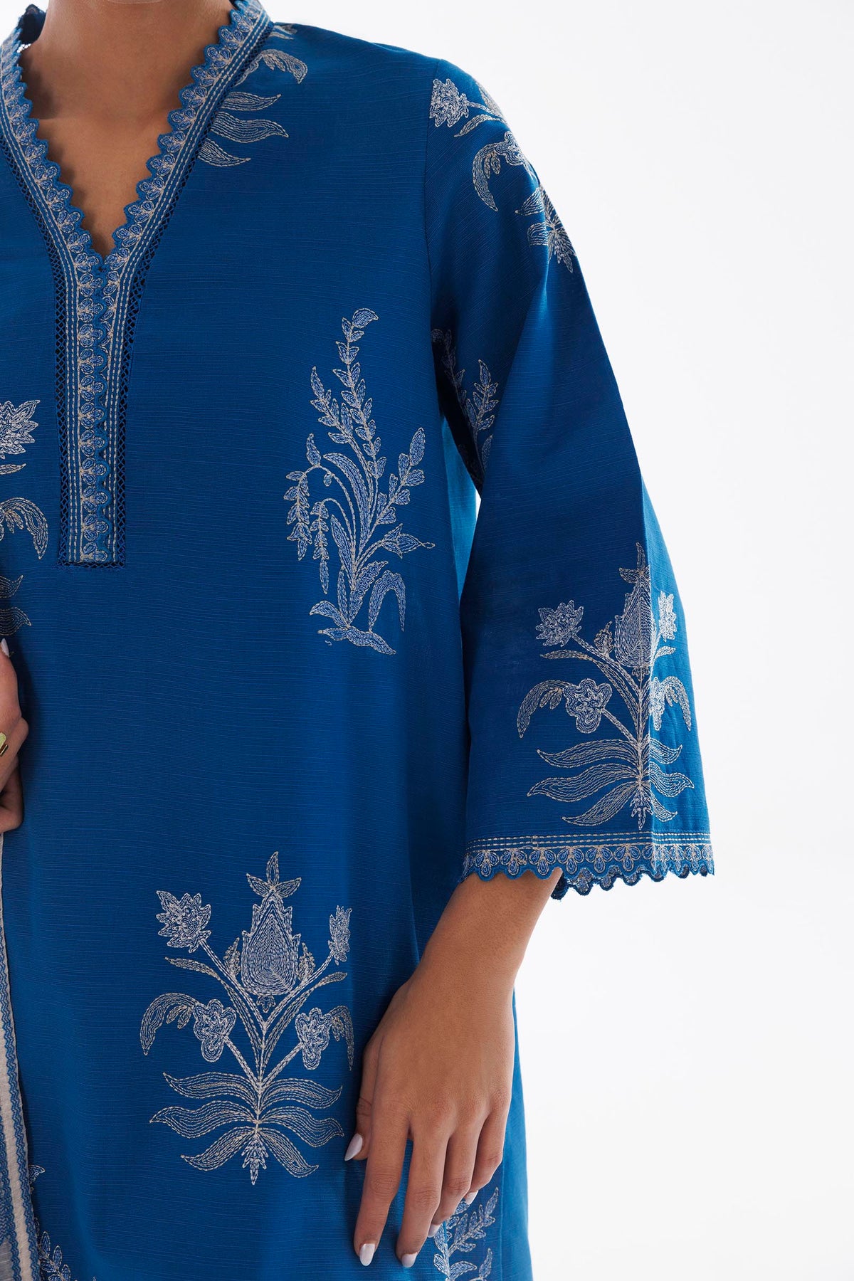 Stitched Embroidered Khaddar Suit
