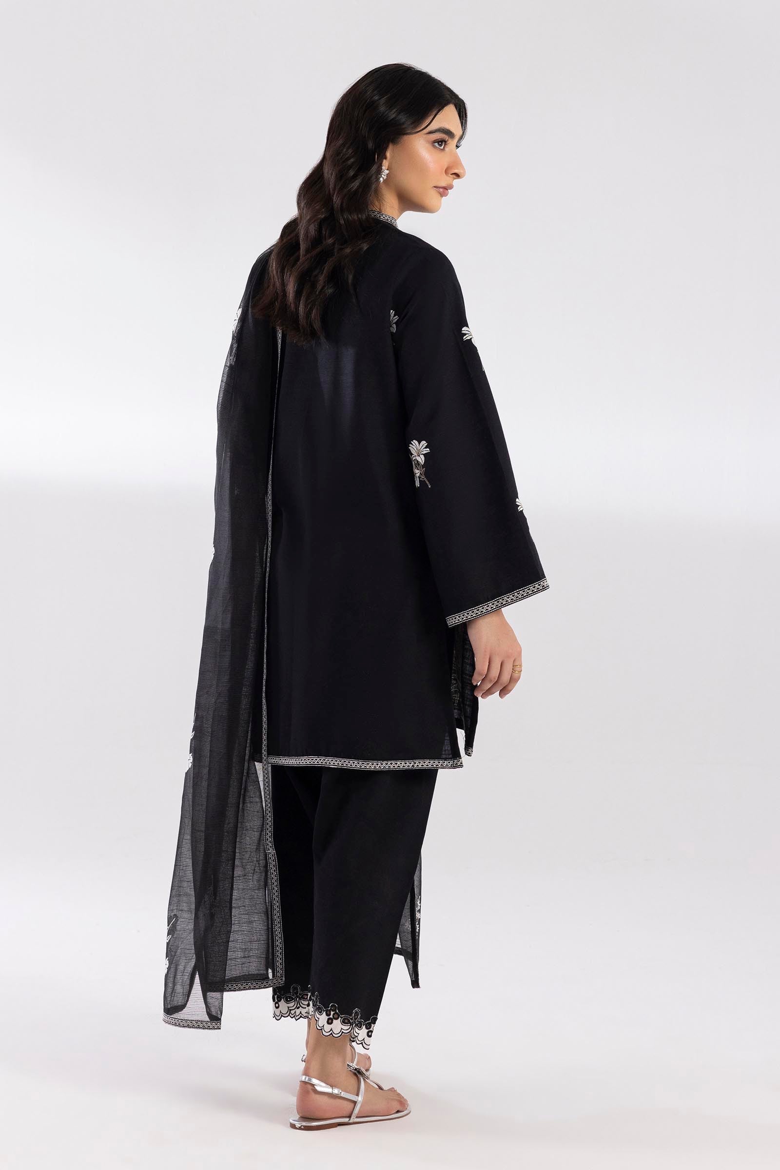 Stitched Embroidered Khaddar Suit