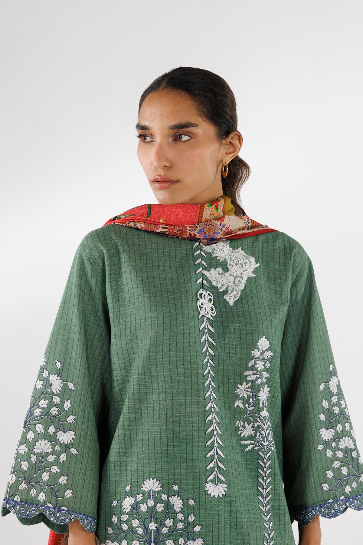 Stitched Printed Khaddar Suit