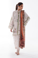 Stitched Linen Muzlin Suit