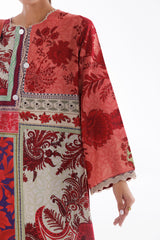 Stitched Linen Muzlin Suit