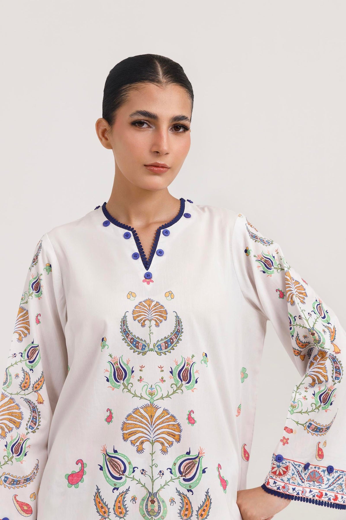 Stitched Printed Poplin Shirt+ Shalwar