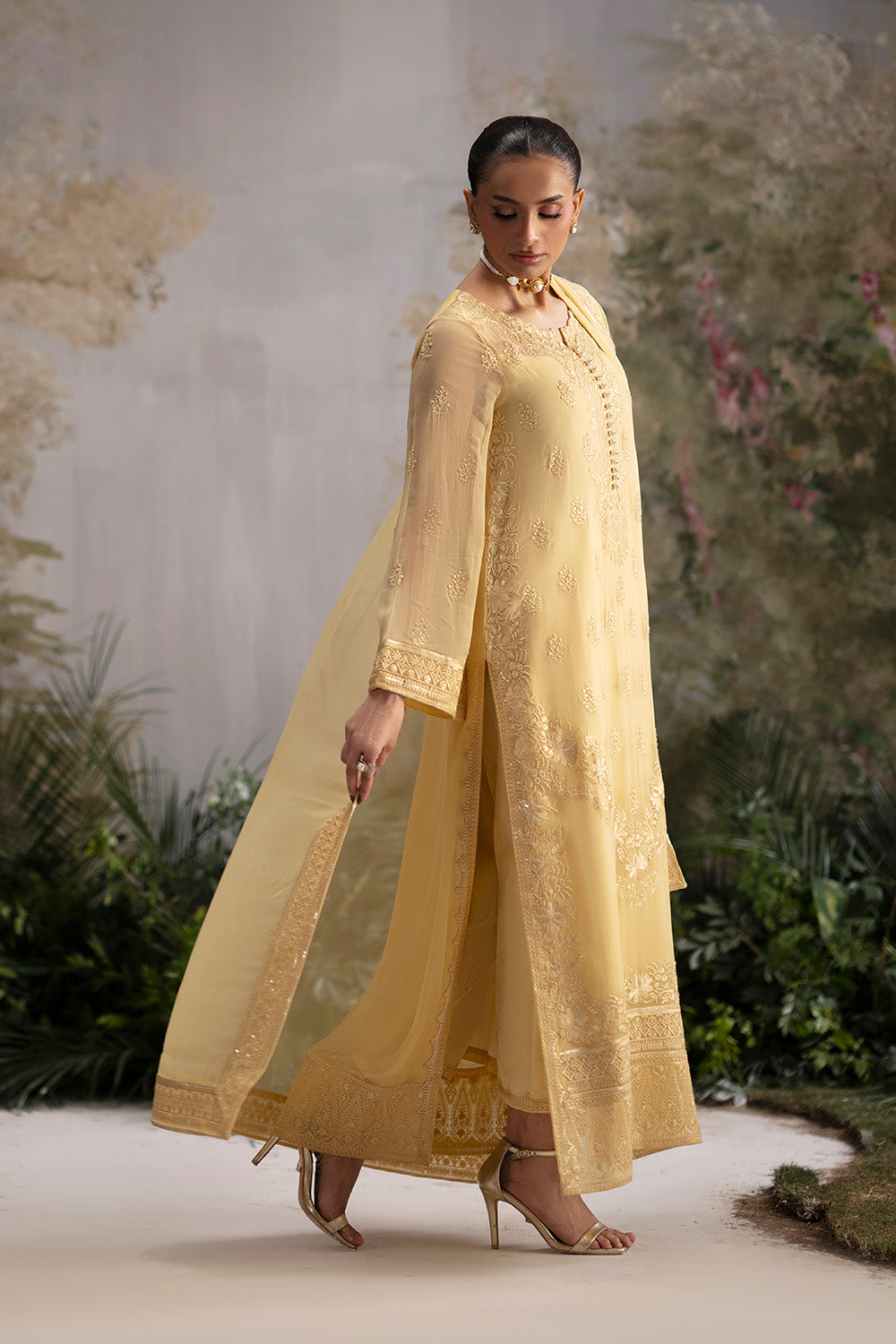 3-Piece-Embroiderd-Chiffon ONELIA - FWU5699