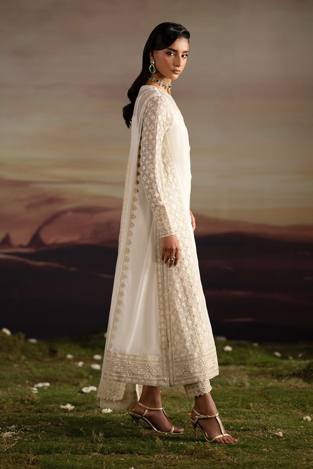 3-Piece-Embroiderd-Chiffon INRANI - FWU5700