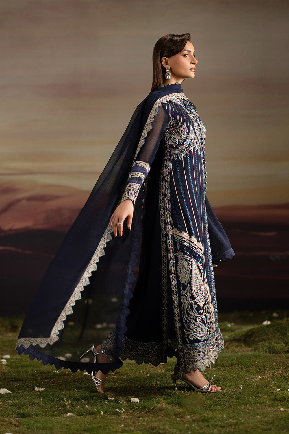 3-Piece-Embroiderd-Chiffon INDU - FWU5706