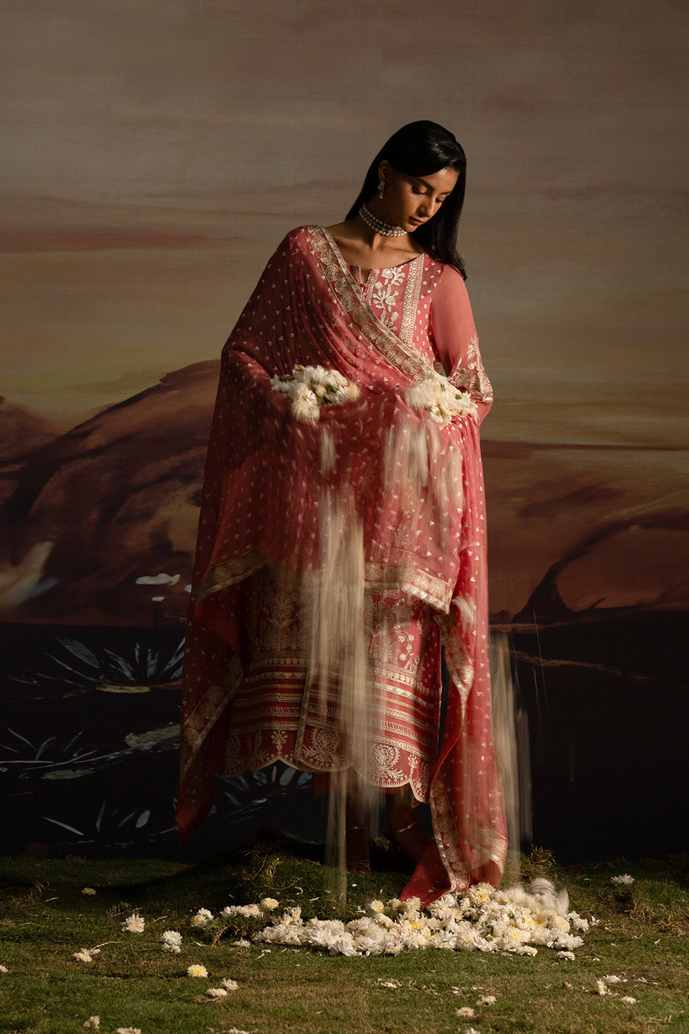3-Piece-Embroiderd-Chiffon INDIYA - FWU5707