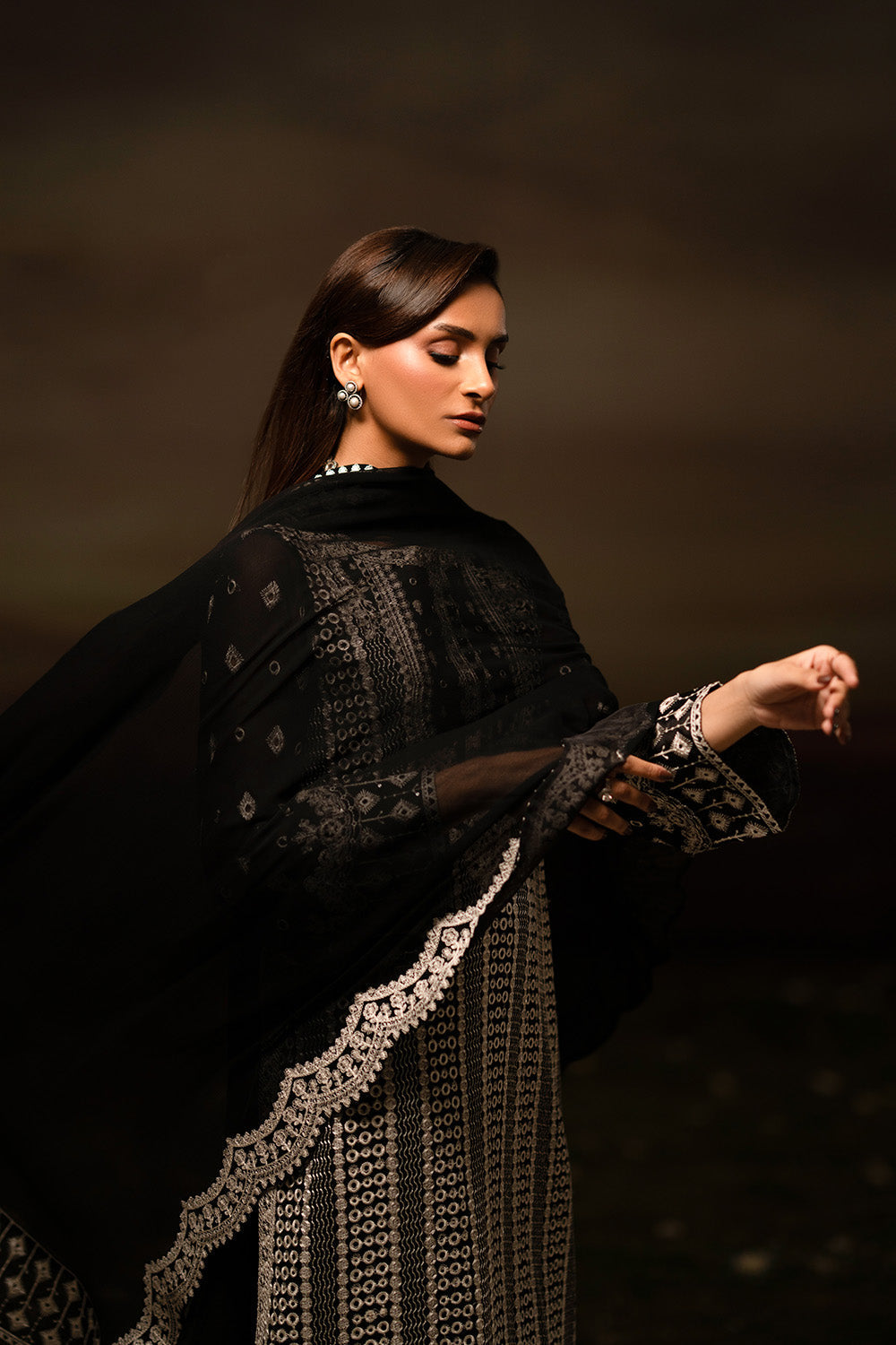 3-Piece-Embroiderd-Chiffon INBHA - FWU5708