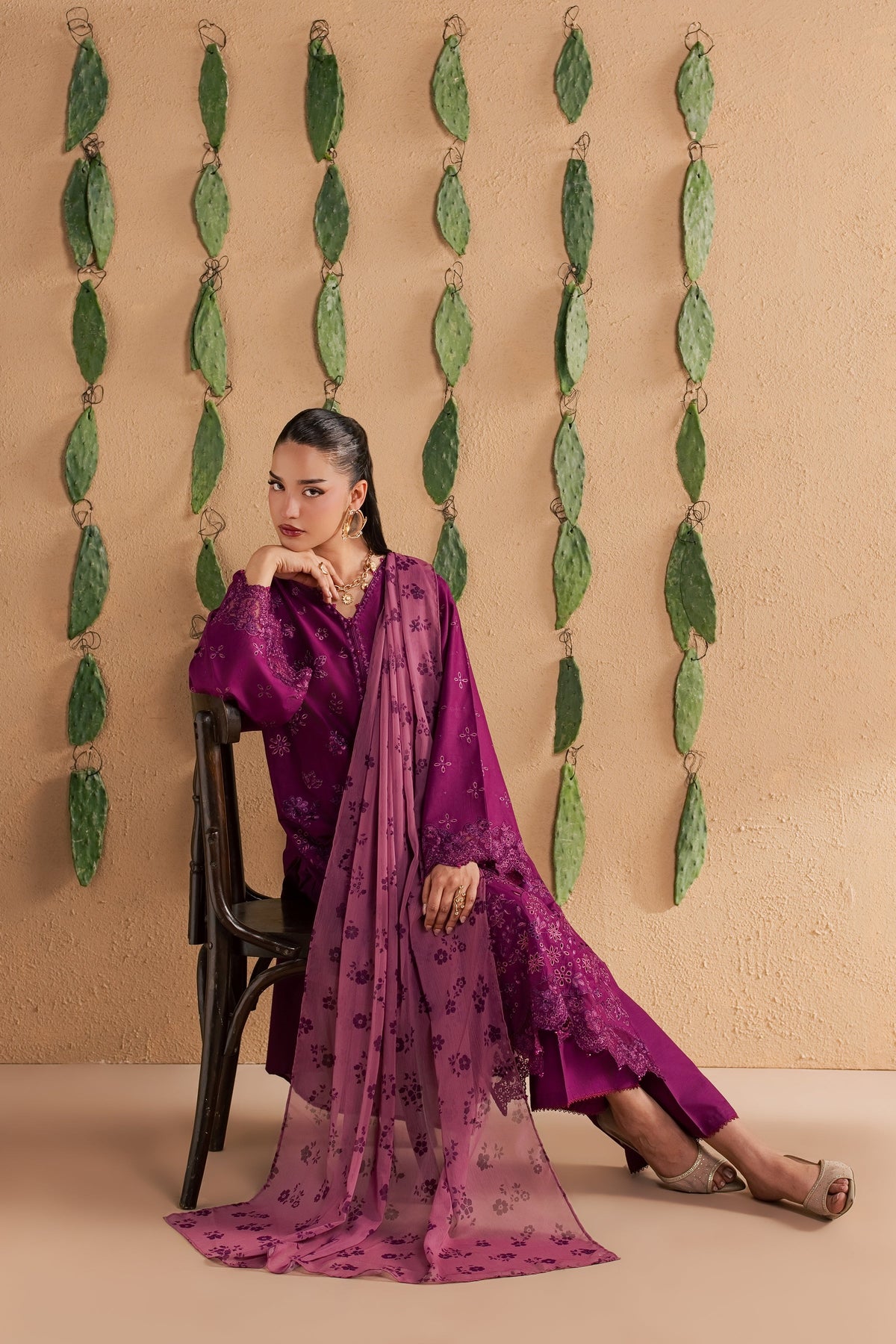 Feeha 3Pc - Luxury Embroidered Lawn