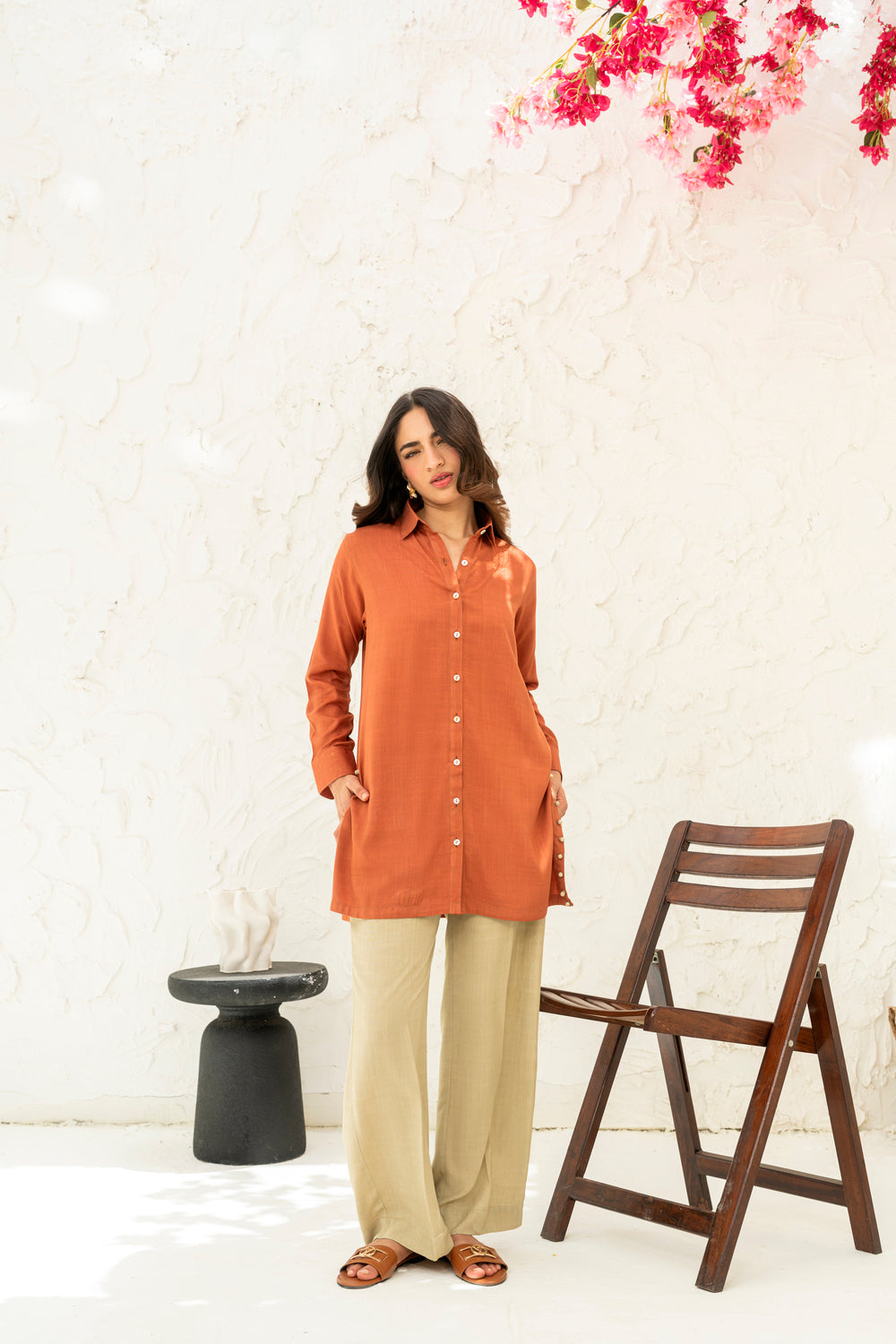 Irish Linen Khaki Beige Pants