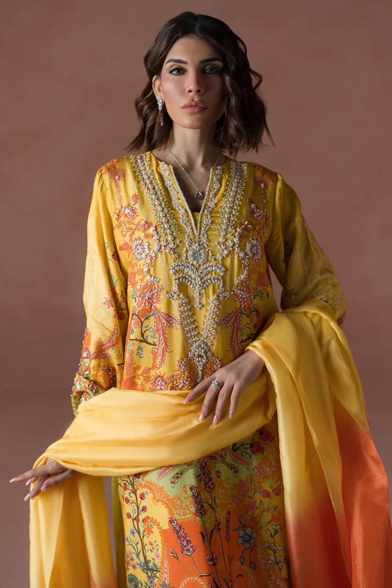 Mango Slush Long Shirt Set  (D-04)