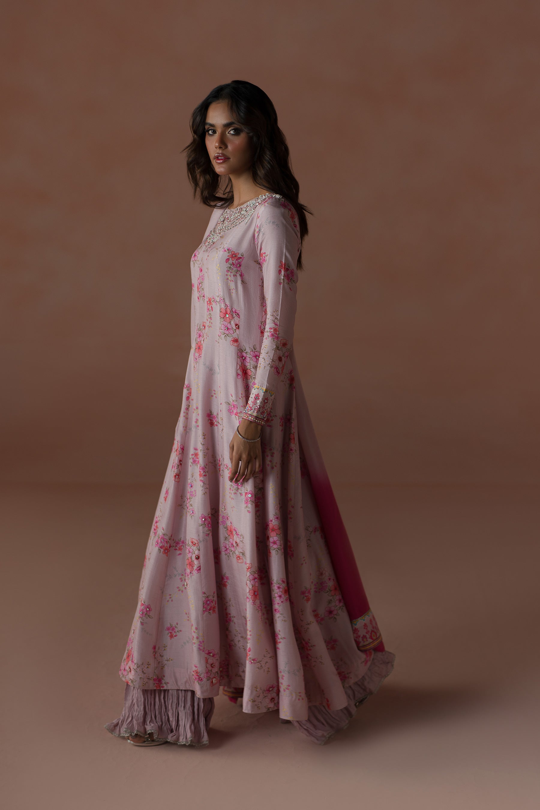 Sweet Pea Kalidar Crushed Pants Set (D-07)