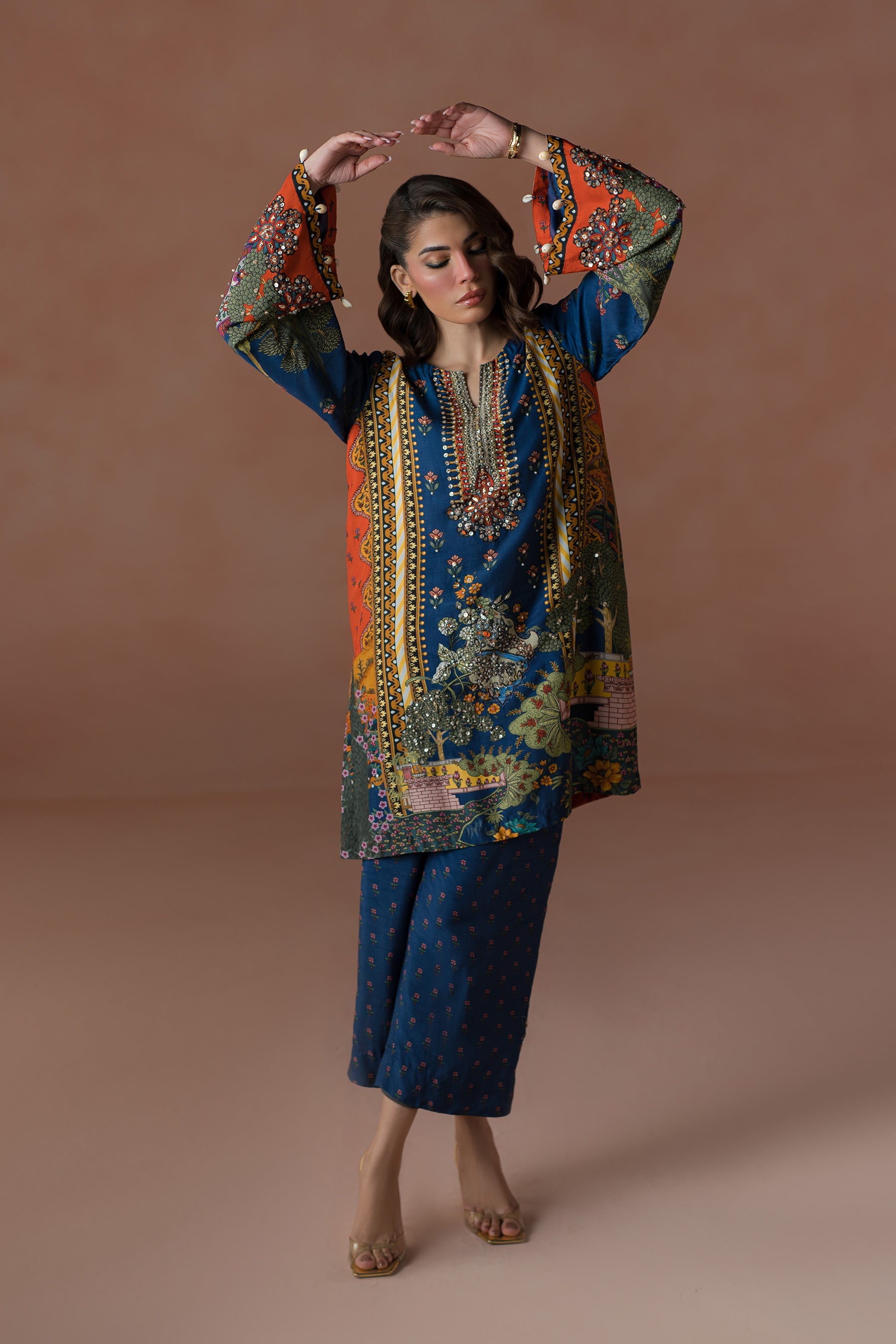 Modern Mughal Multi Co-ord Set (D-01)