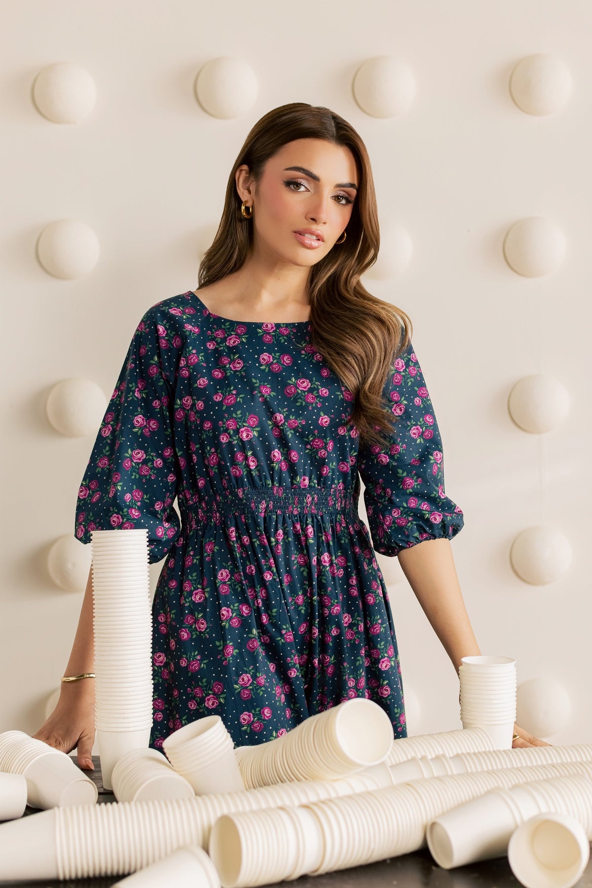 Floral Luna 2Pc - Printed Cambric Pret