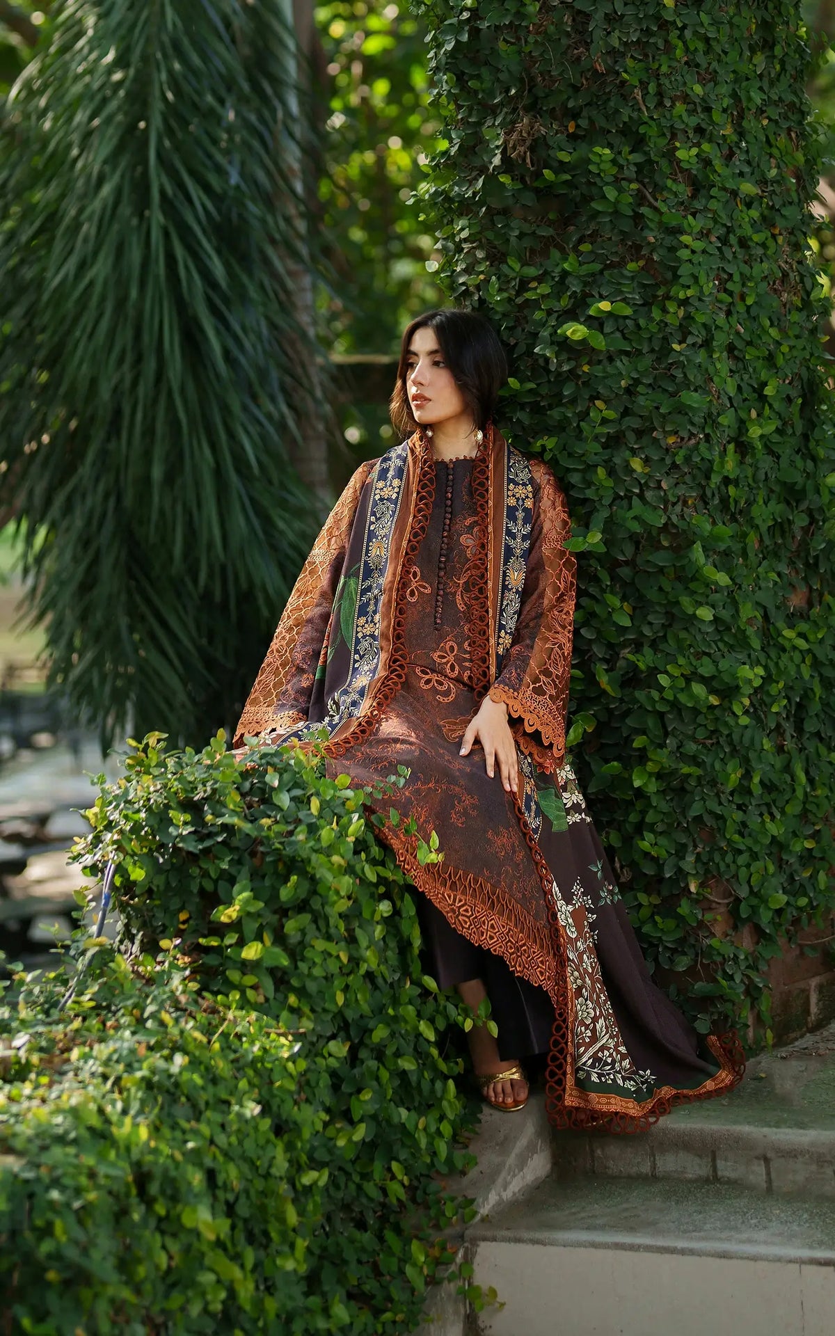 Forest Calm-MWL25-04 | 3pcs Embroidered Unstitched Winter