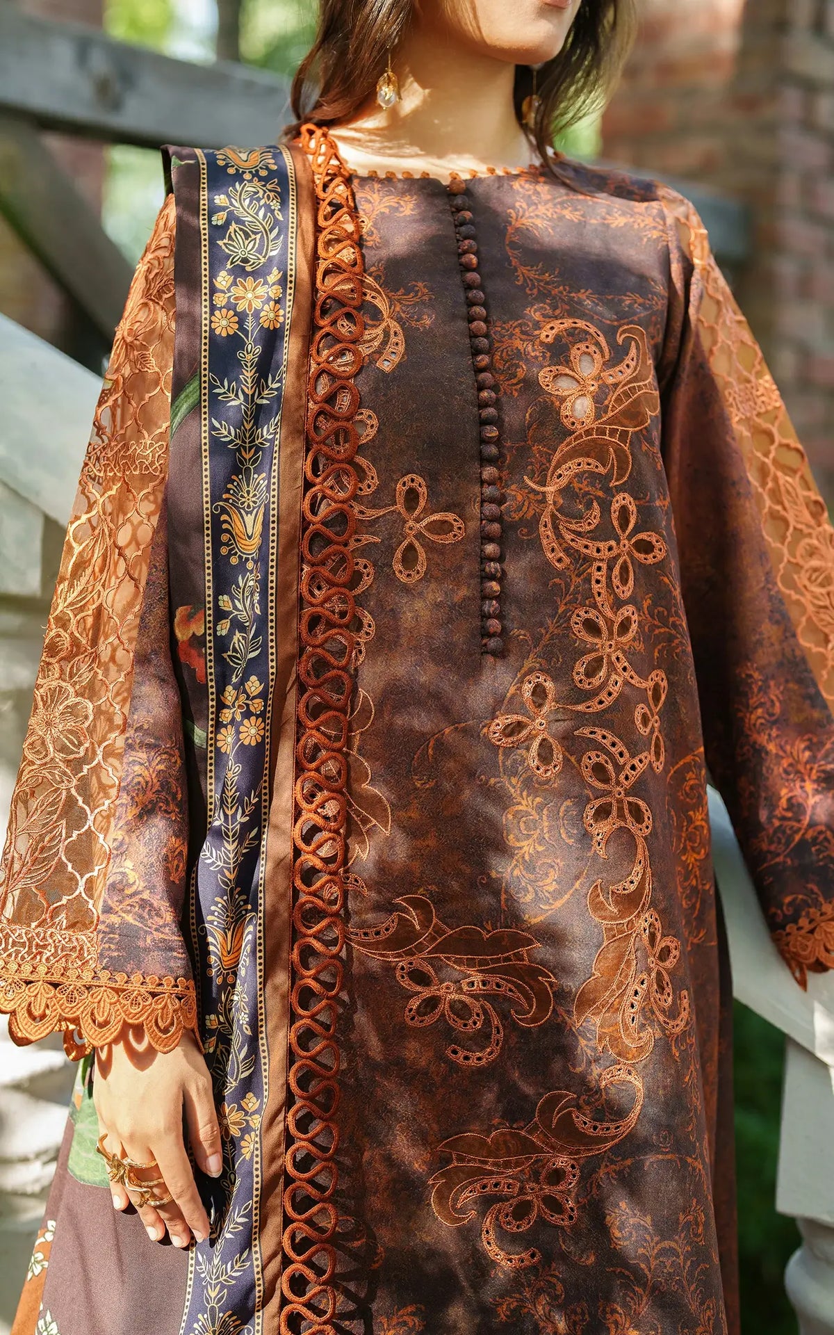 Forest Calm-MWL25-04 | 3pcs Embroidered Unstitched Winter