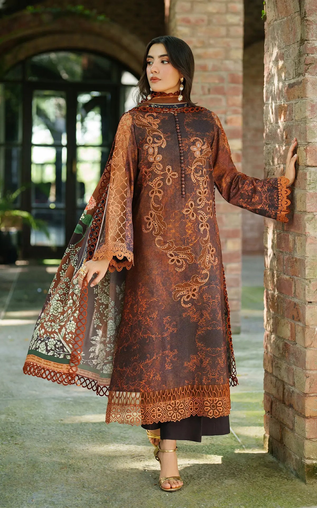 Forest Calm-MWL25-04 | 3pcs Embroidered Unstitched Winter