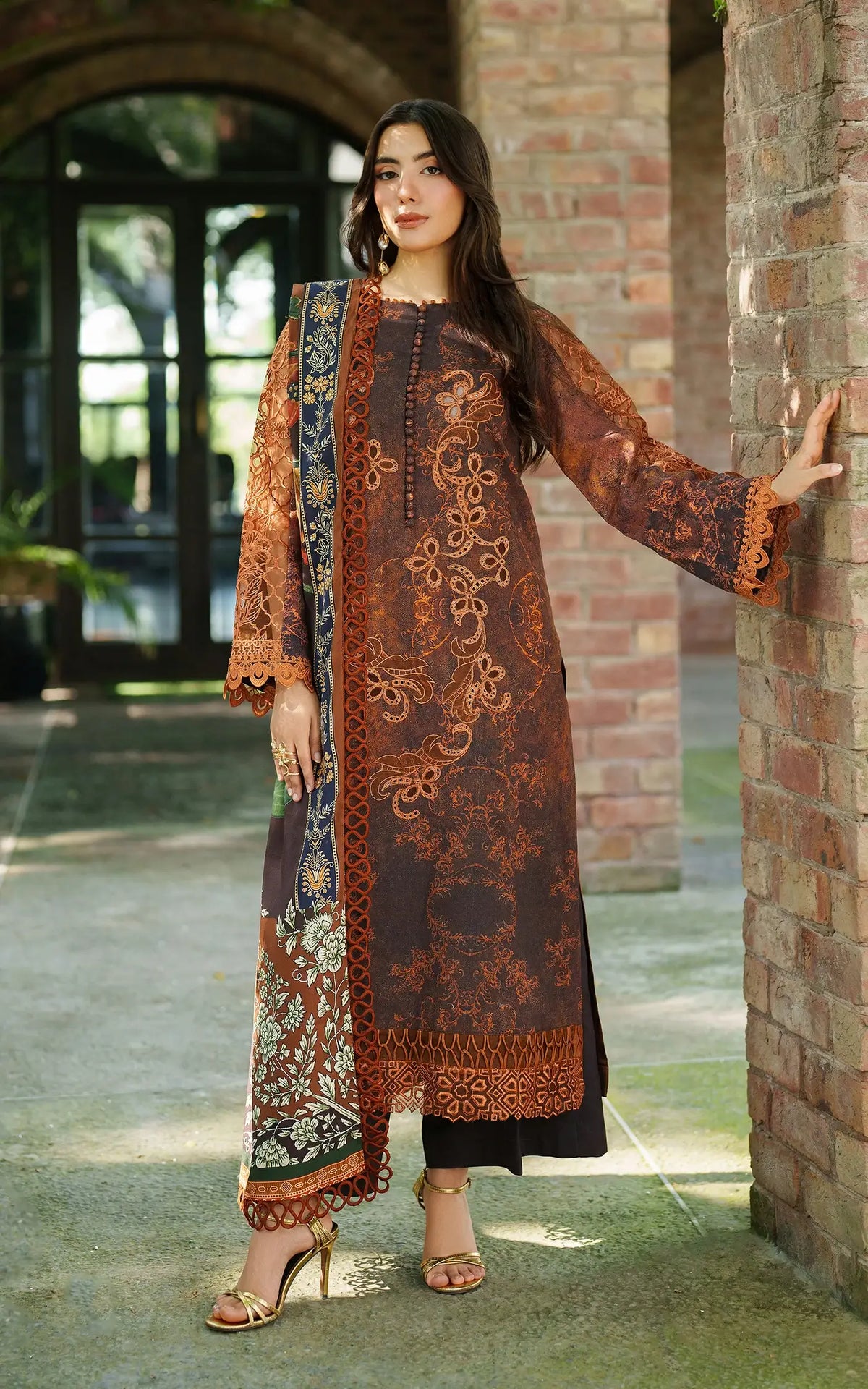Forest Calm-MWL25-04 | 3pcs Embroidered Unstitched Winter