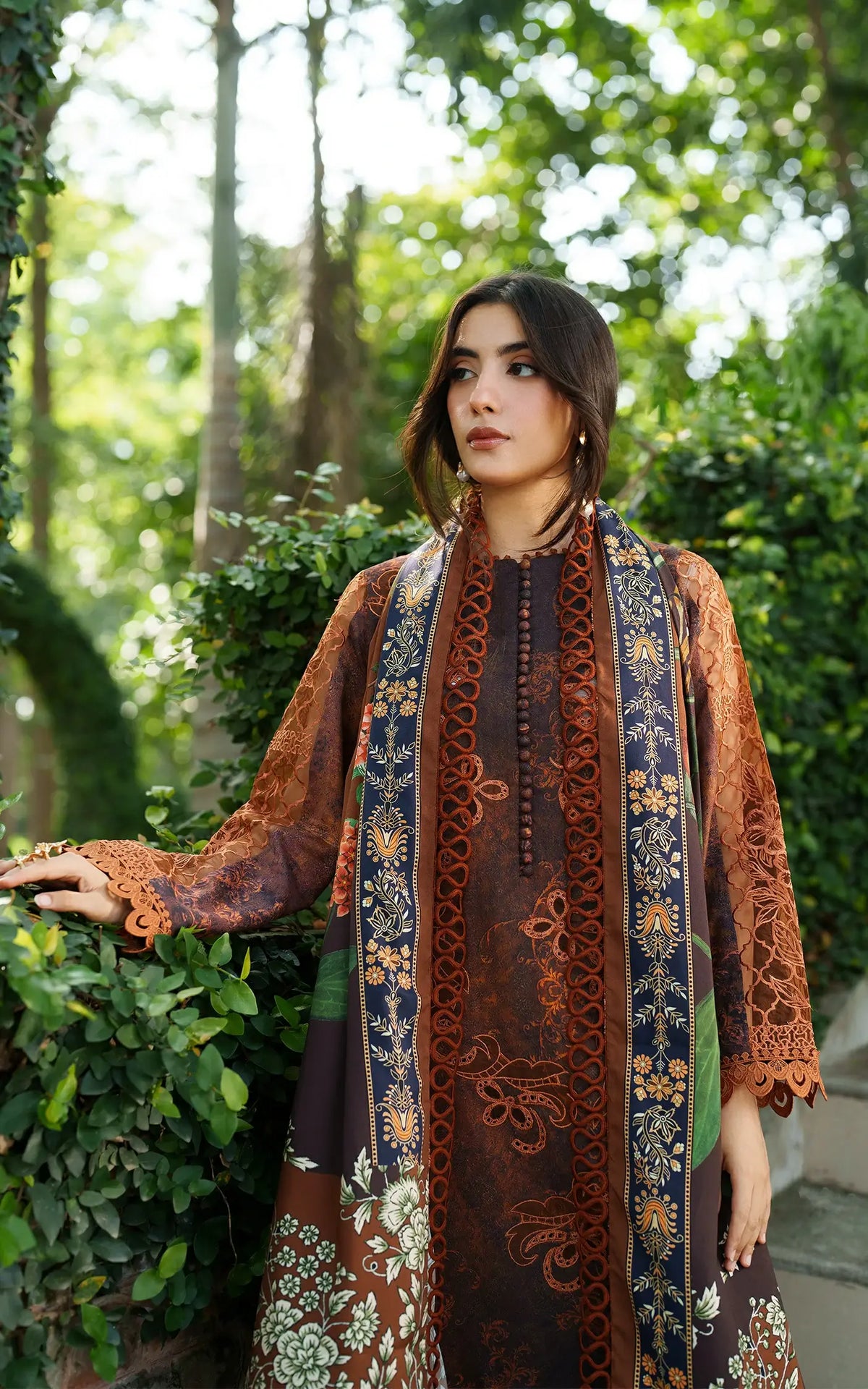 Forest Calm-MWL25-04 | 3pcs Embroidered Unstitched Winter