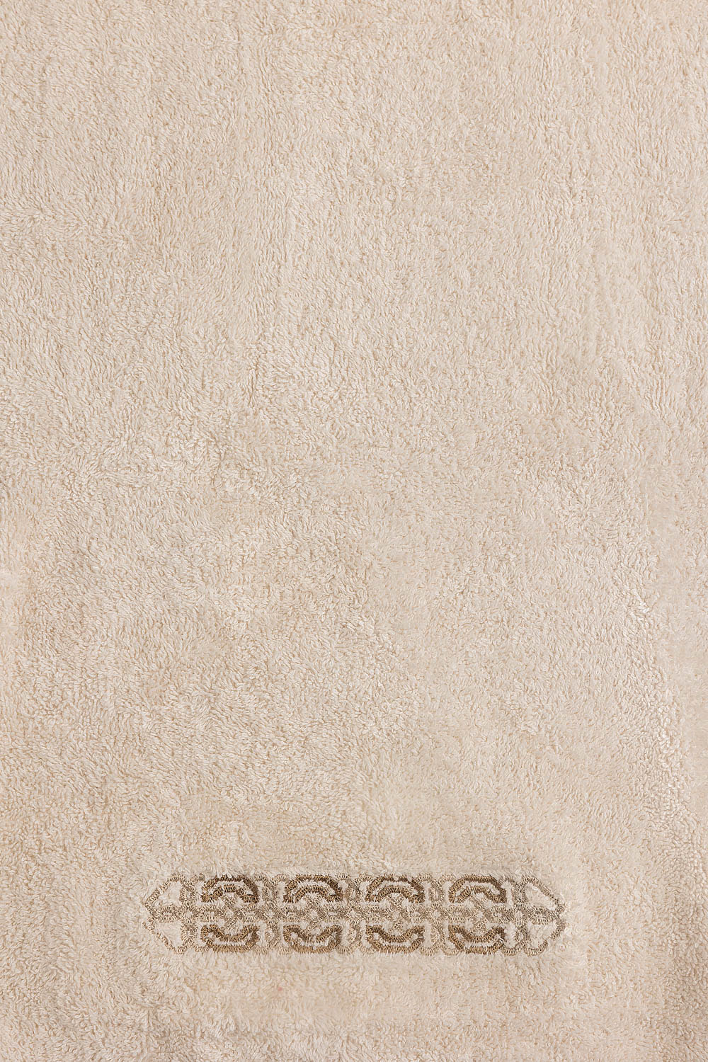 Frost Beige Embroidered Towel