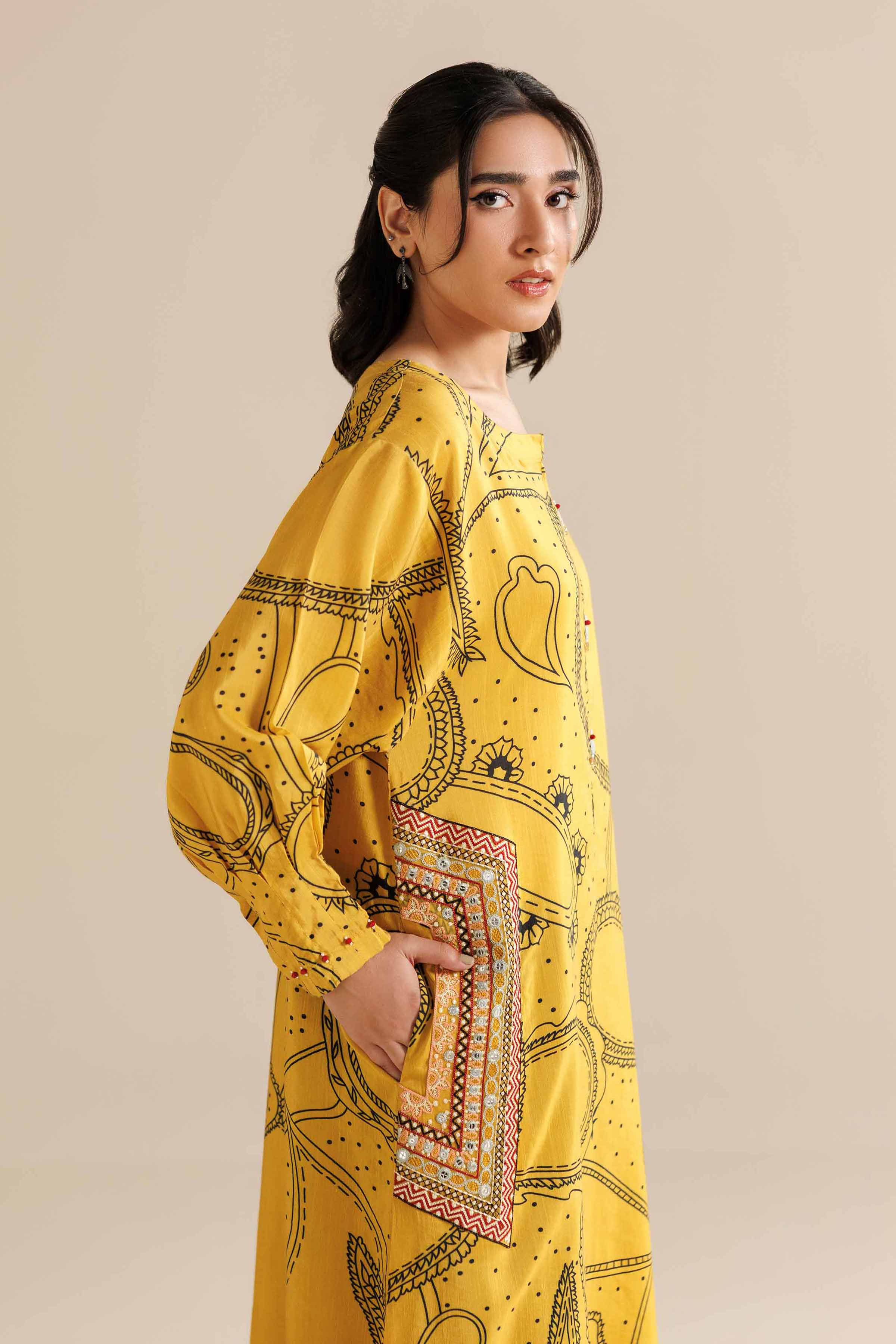 Printed Embroidered Shirt - FW25-54