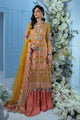 Unstitched 3 Piece Organza Suit