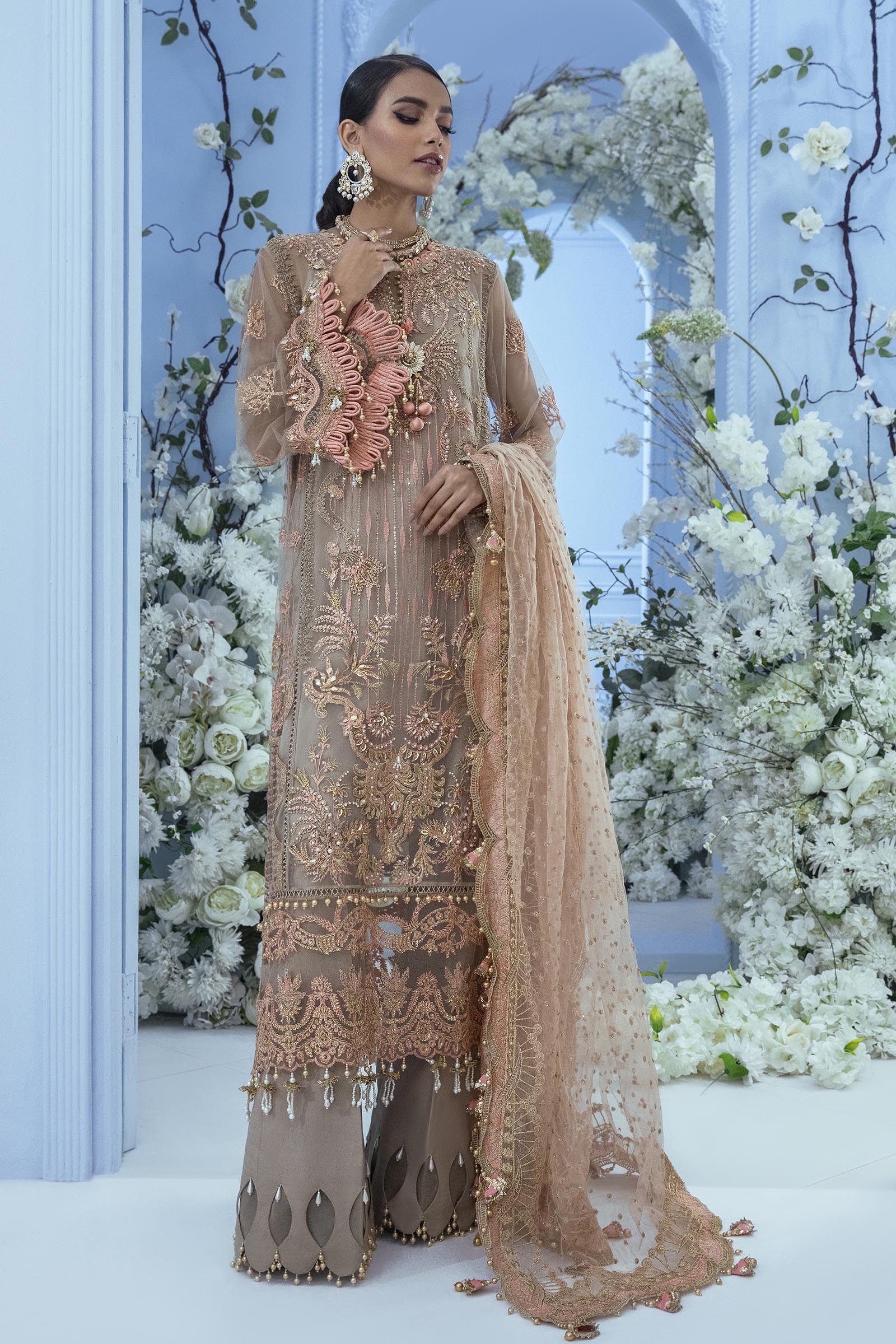Unstitched 3 Piece Net Suit