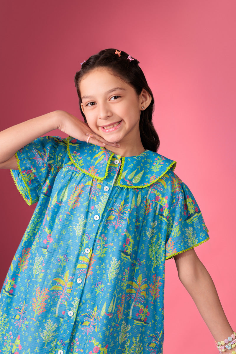 Blue-Dobby-Lawn-2 Piece (GP2PPBS26BG2M12)