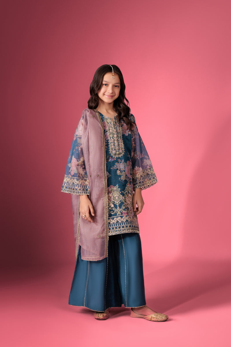 Blue-Lurex-Net-3 Piece (GP3PSFW25H10N1)